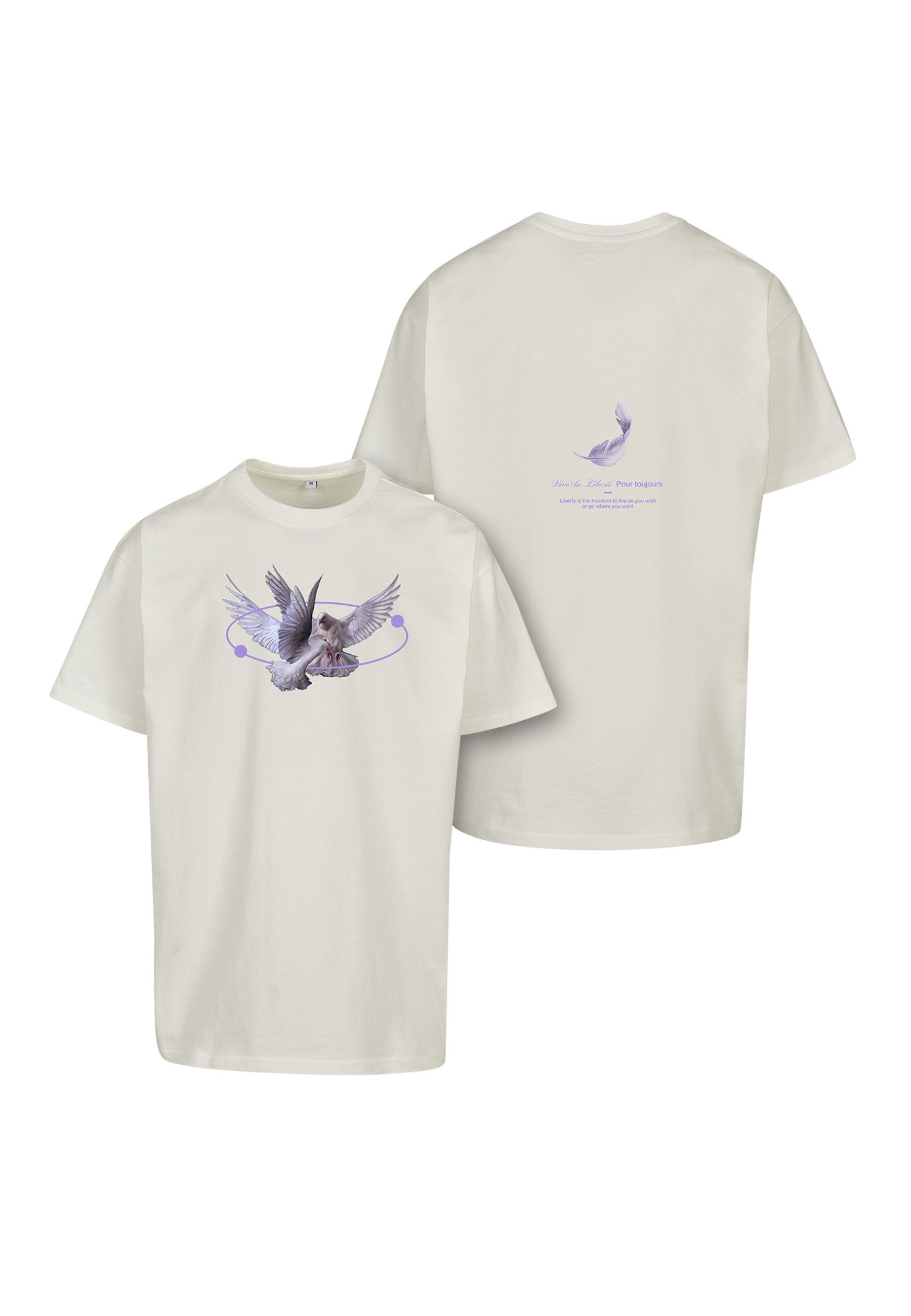 Upscale by Mister Tee Kurzarmshirt Upscale by Mister Tee Herren Vive la Liberte Oversize Tee (1-tlg)