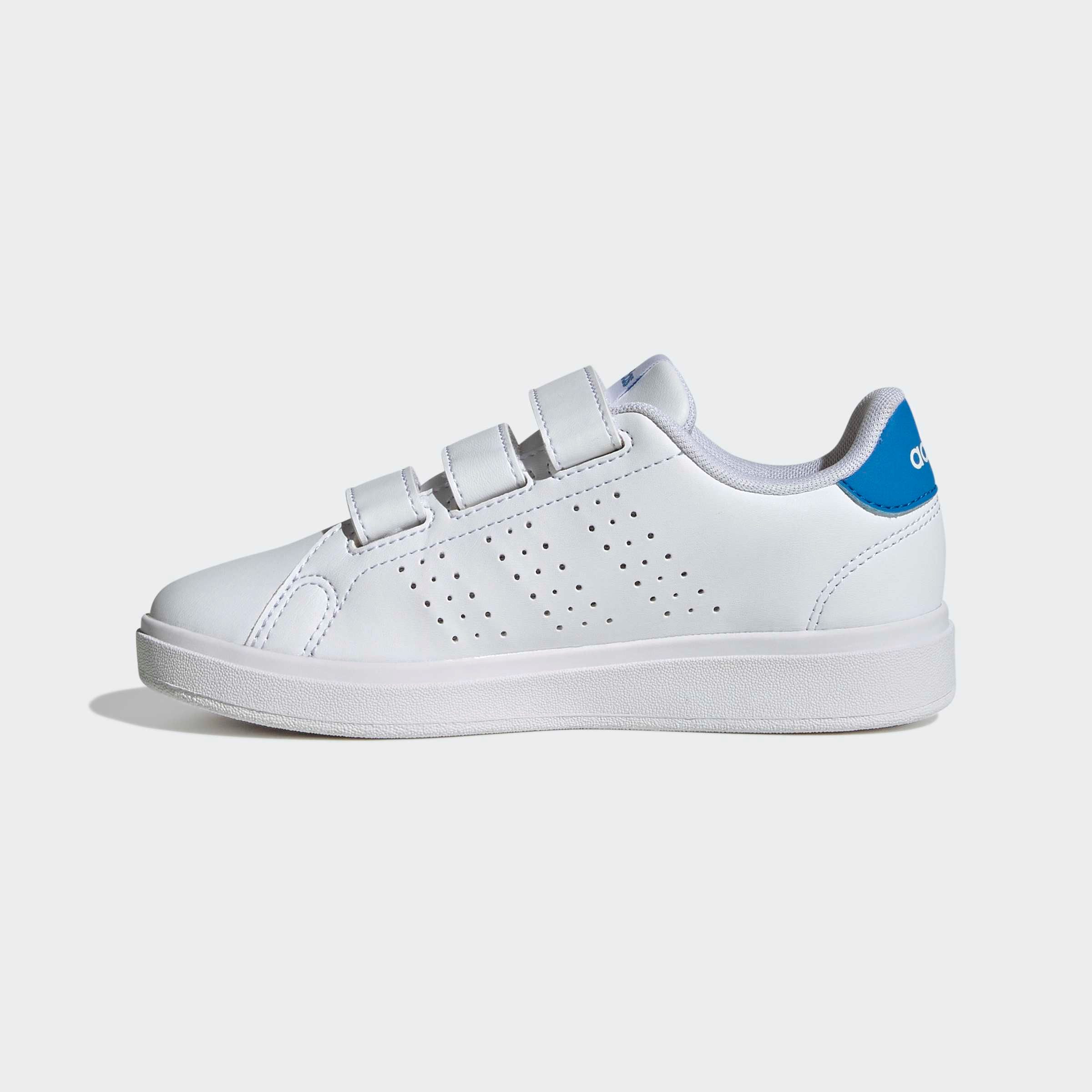 adidas Sportswear ADVANTAGE BASE 2.0 KIDS Klettschuh Design auf den Spuren des adidas Stan Smith, für Kinder & Jugendliche