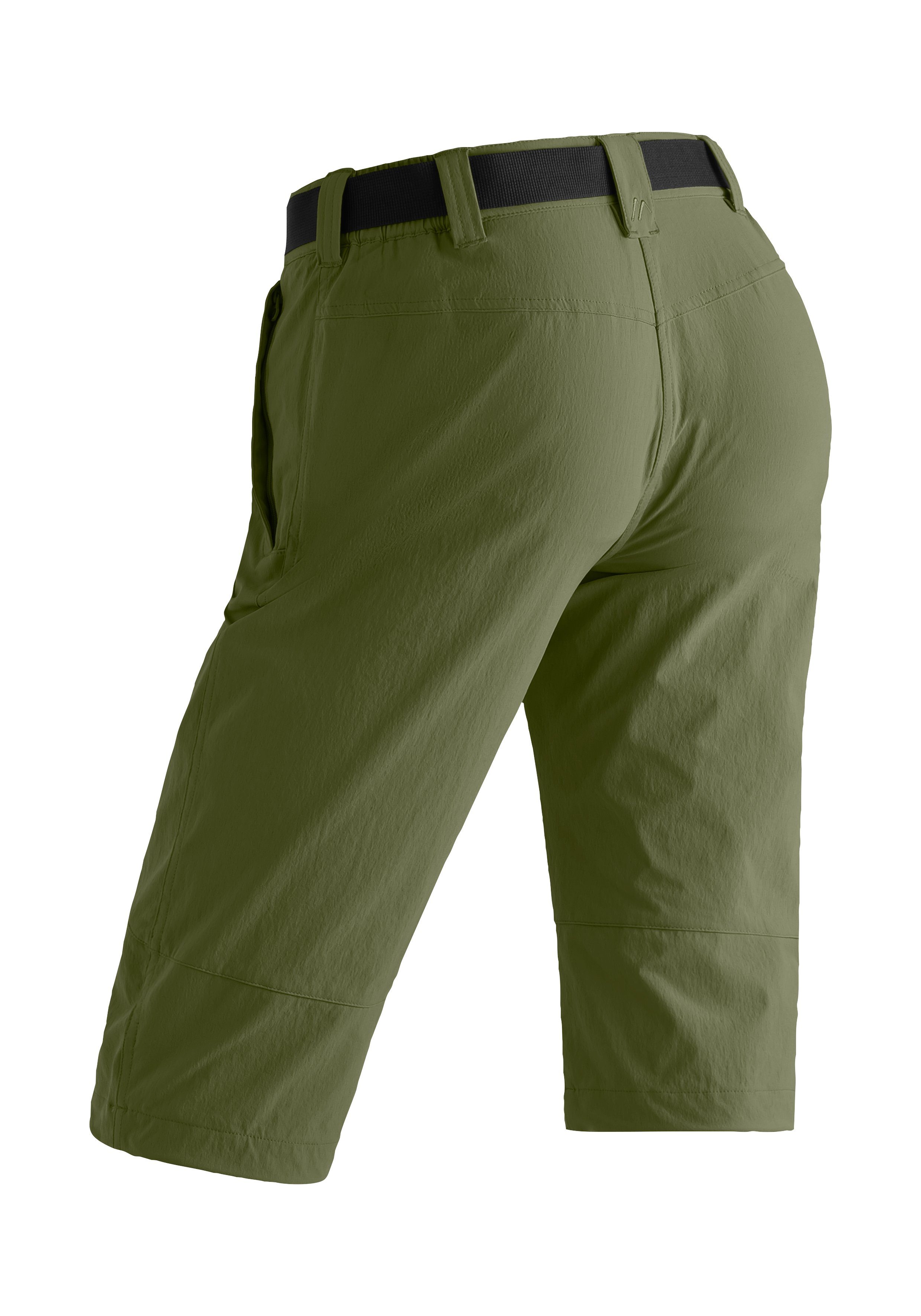 moosgrün Damen kurze Caprihose atmungsaktive Wanderhose, Sports Kluane Maier Outdoor-Hose