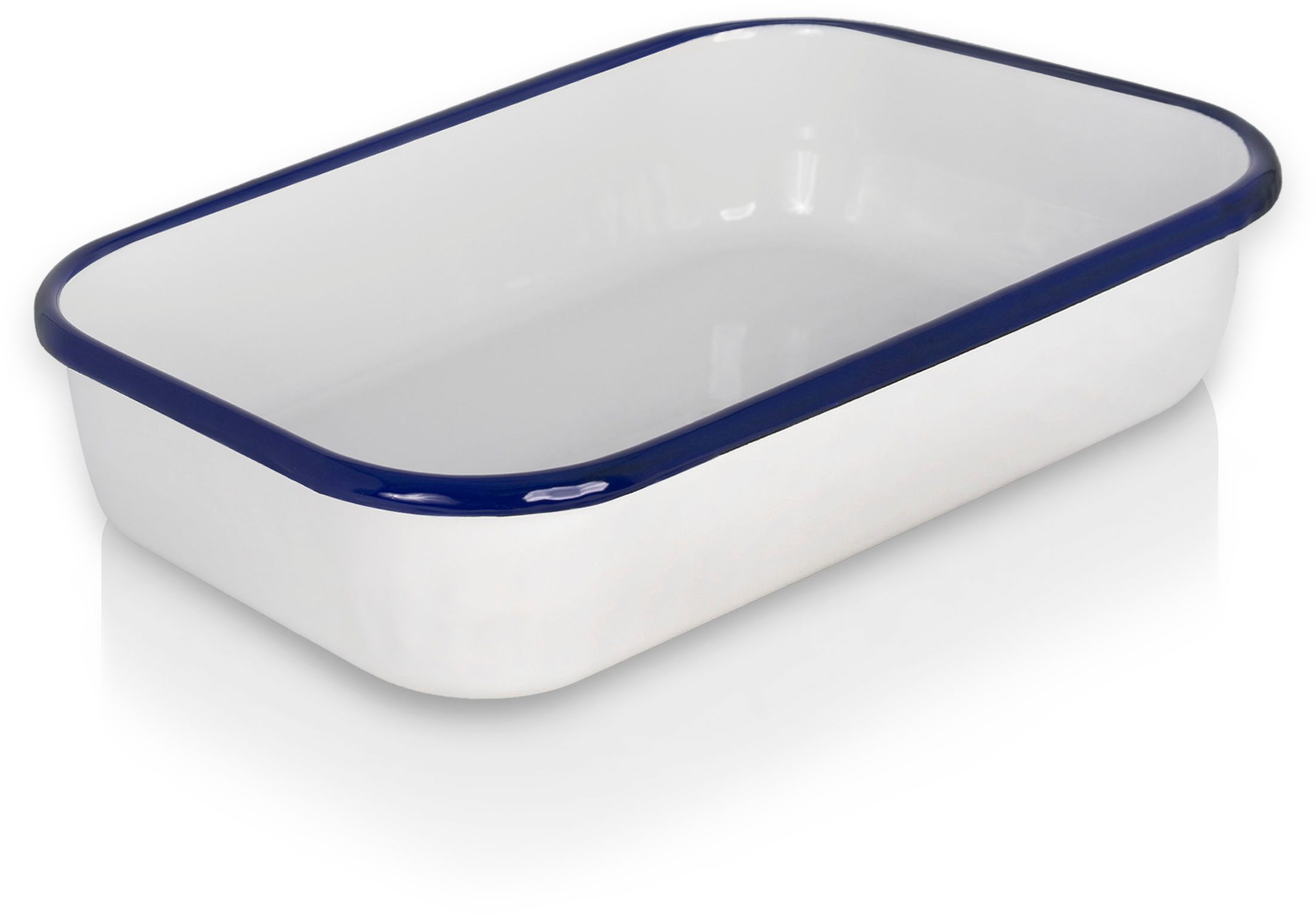 Krüger Auflaufform Husum, Emaille, 23 x 16 x 5 cm