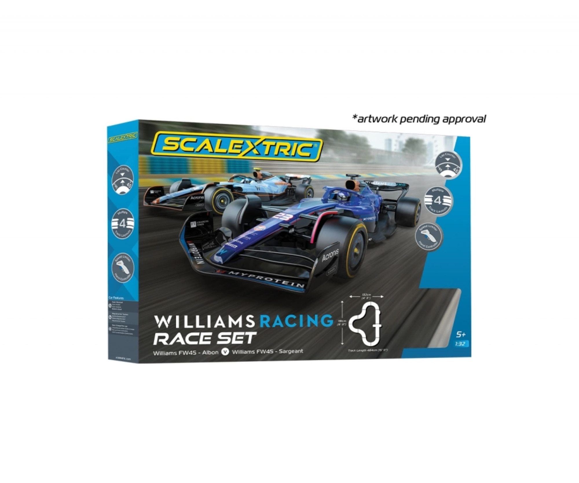 Rennbahn-Auto Scalextric 1:32 Scal. Williams Rac. Race Slotcar - Rennbahnauto