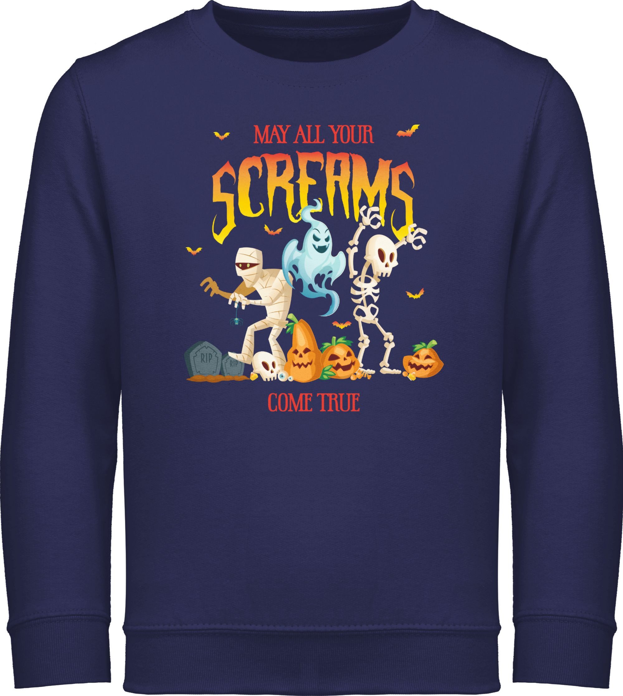 Sweatshirt Geist Gespenst Zombie Skelett