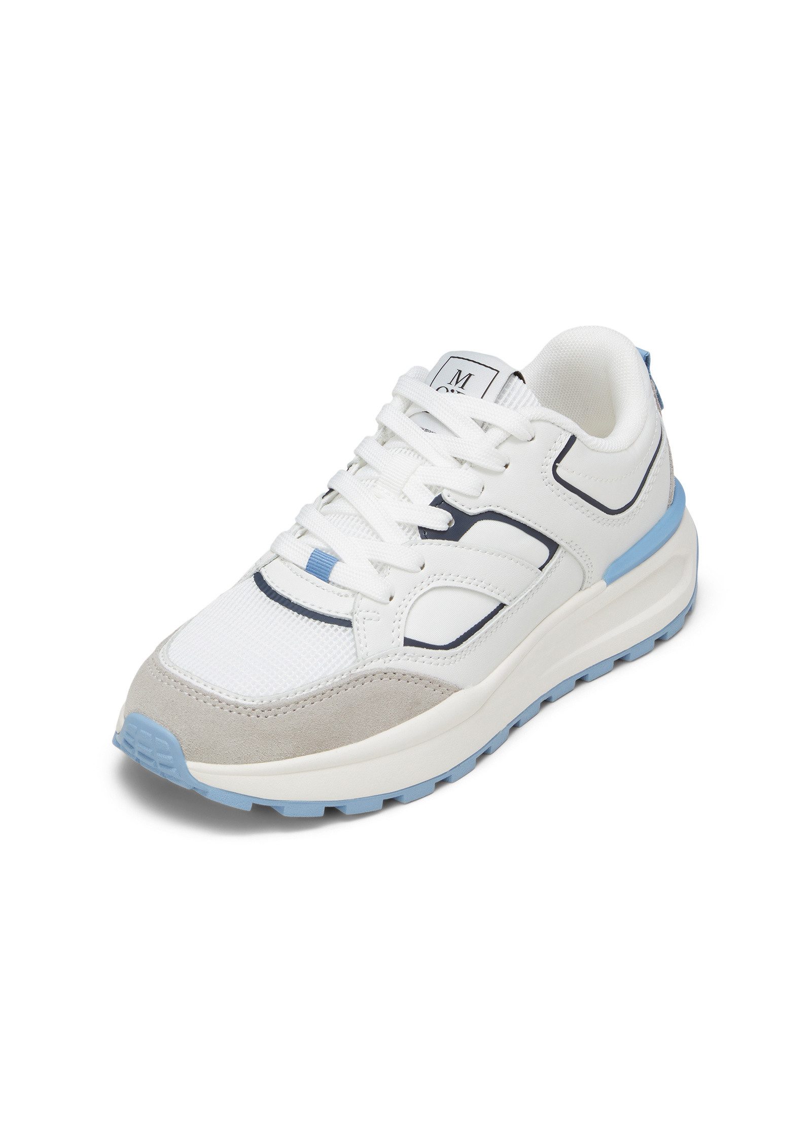 aus Rindleder und Mesh Sneaker