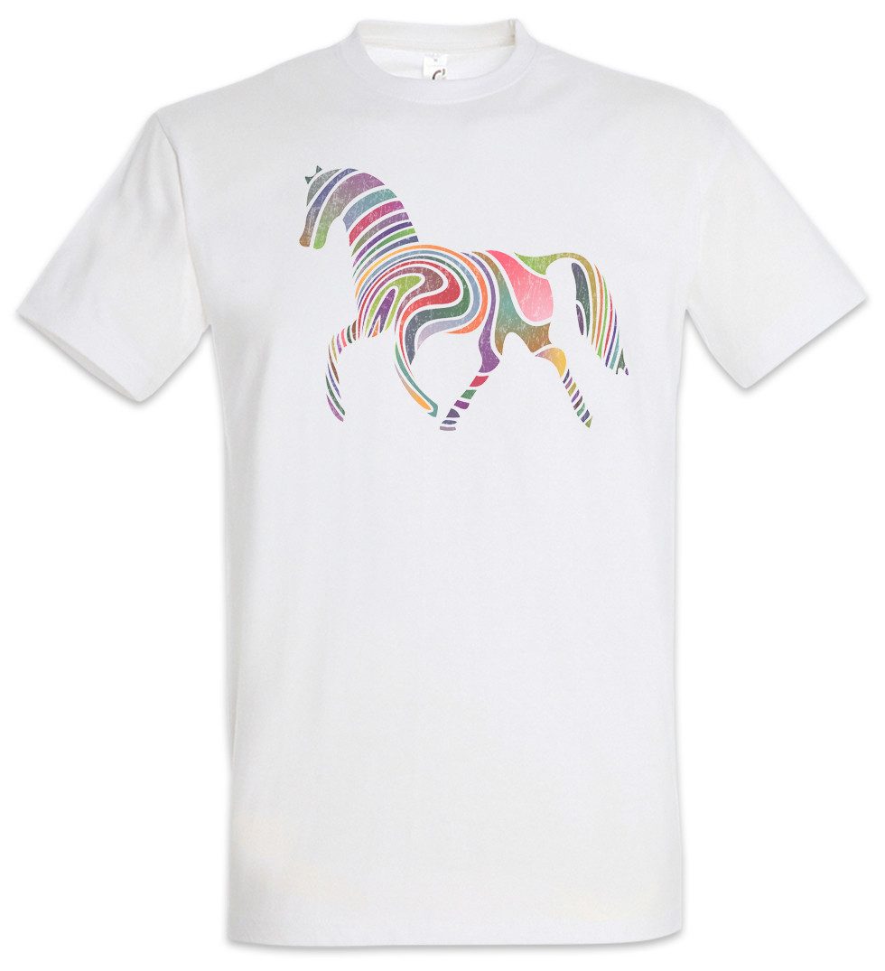 Urban Backwoods Print-Shirt Colored Horse I Herren T-Shirt Pferd Pferde Rei günstig online kaufen