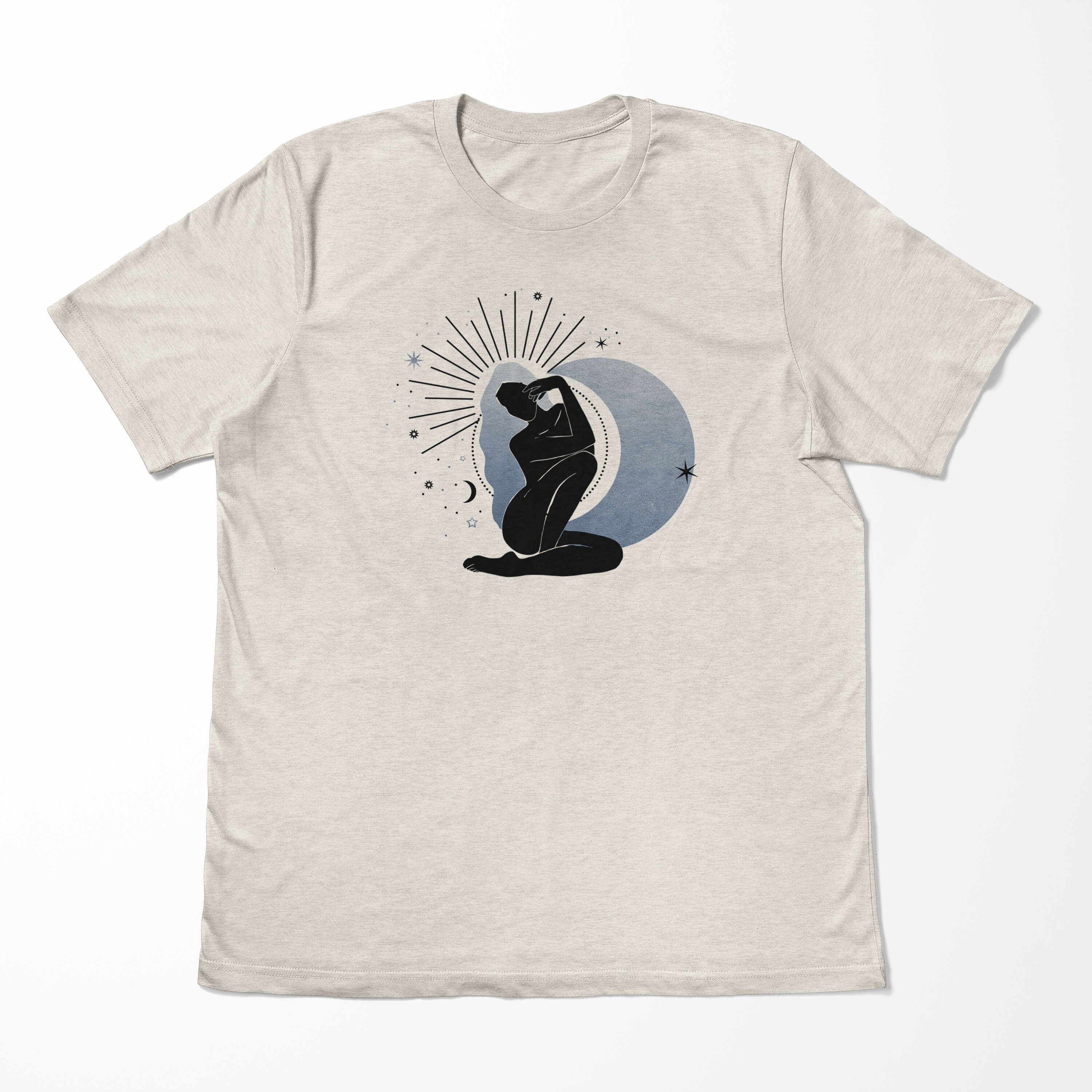Astrologie au T-Shirt Art Motiv Bio-Baumwolle Herren Sinus Ökomode Mondenergie (1-tlg) 100% Shirt gekämmte T-Shirt Nachhaltig