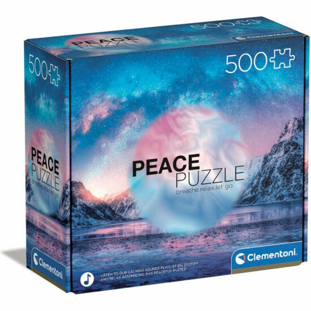 Clementoni® Puzzle Hellblaues Puzzle 500Stück, Puzzleteile