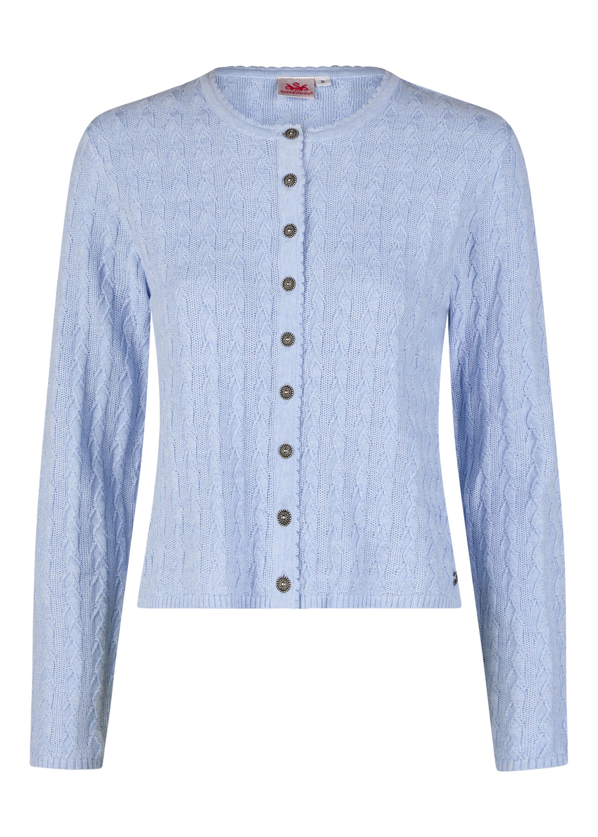 Spieth & Wensky Trachtenstrickjacke Hummeltal (1-tlg) mit klassischem Zopfmuster