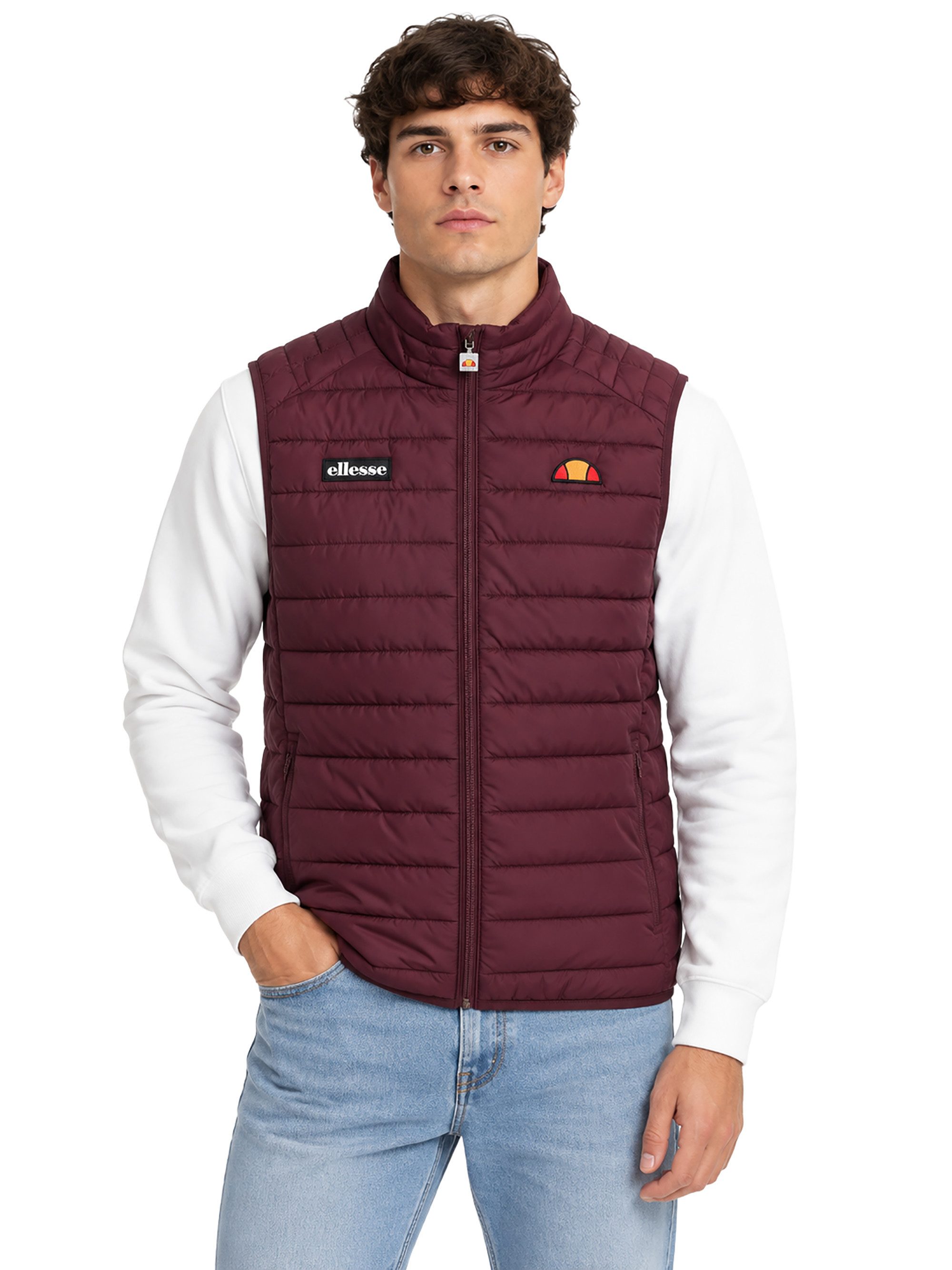 Ellesse Steppweste ellesse Herren Weste Bardy Gilet burgundy