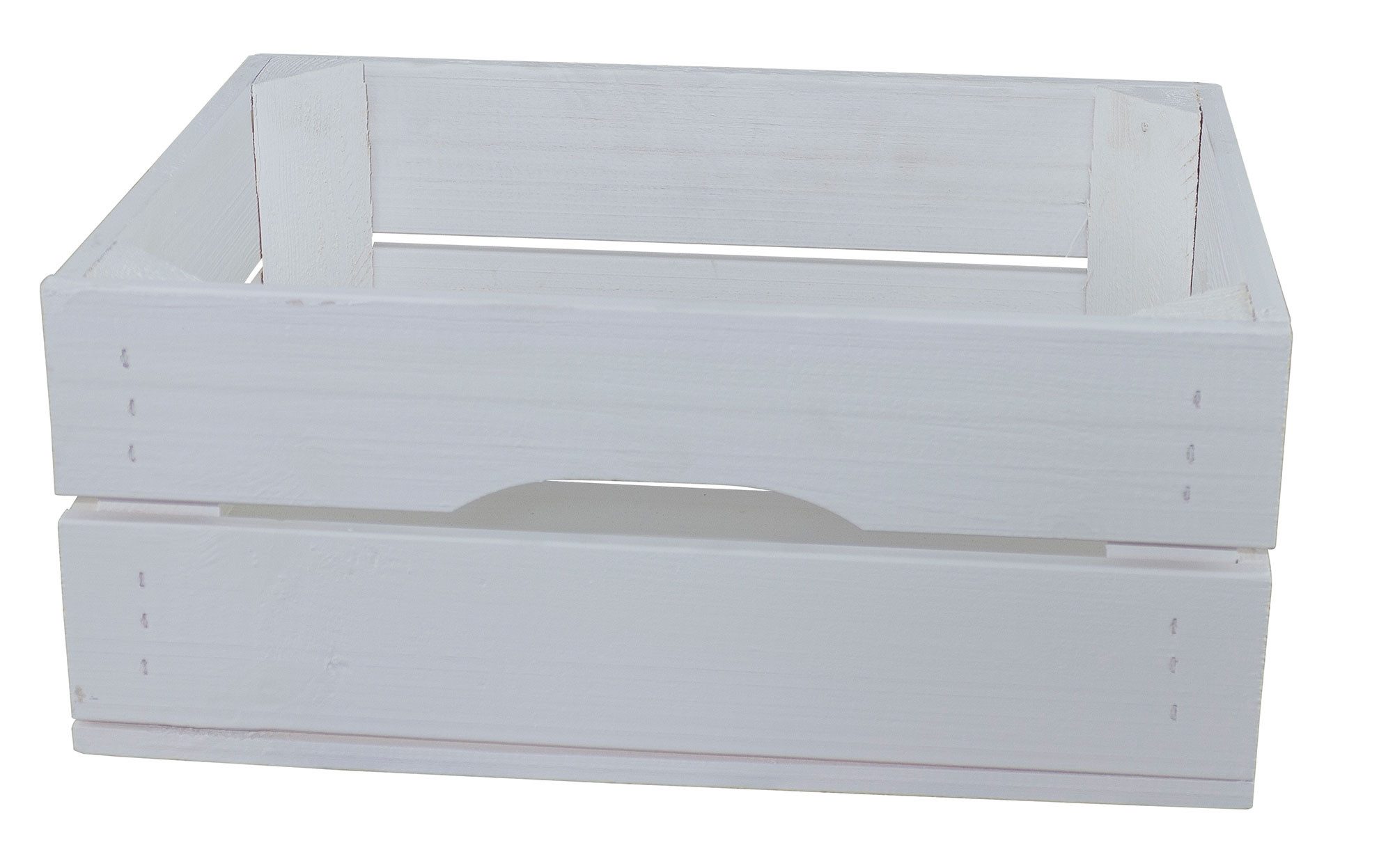 Allzweckkiste Schubladenkiste weiss für die neue Johanna Hochkannt Quer Holzkiste (Spar-Set)