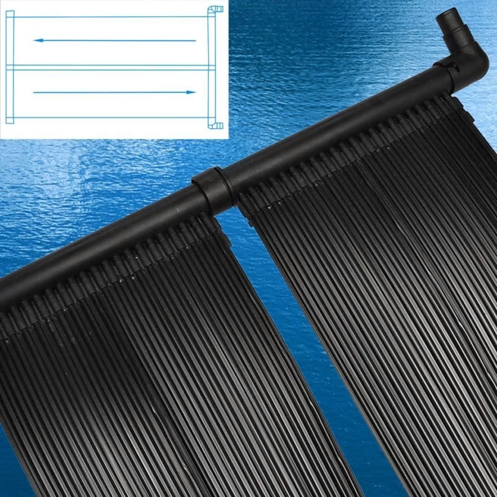 vidaXL Pool-Wärmepumpe 80 x 620 cm Solar-Panel für Poolheizung 2er-Set Solar Poolheizung Sola