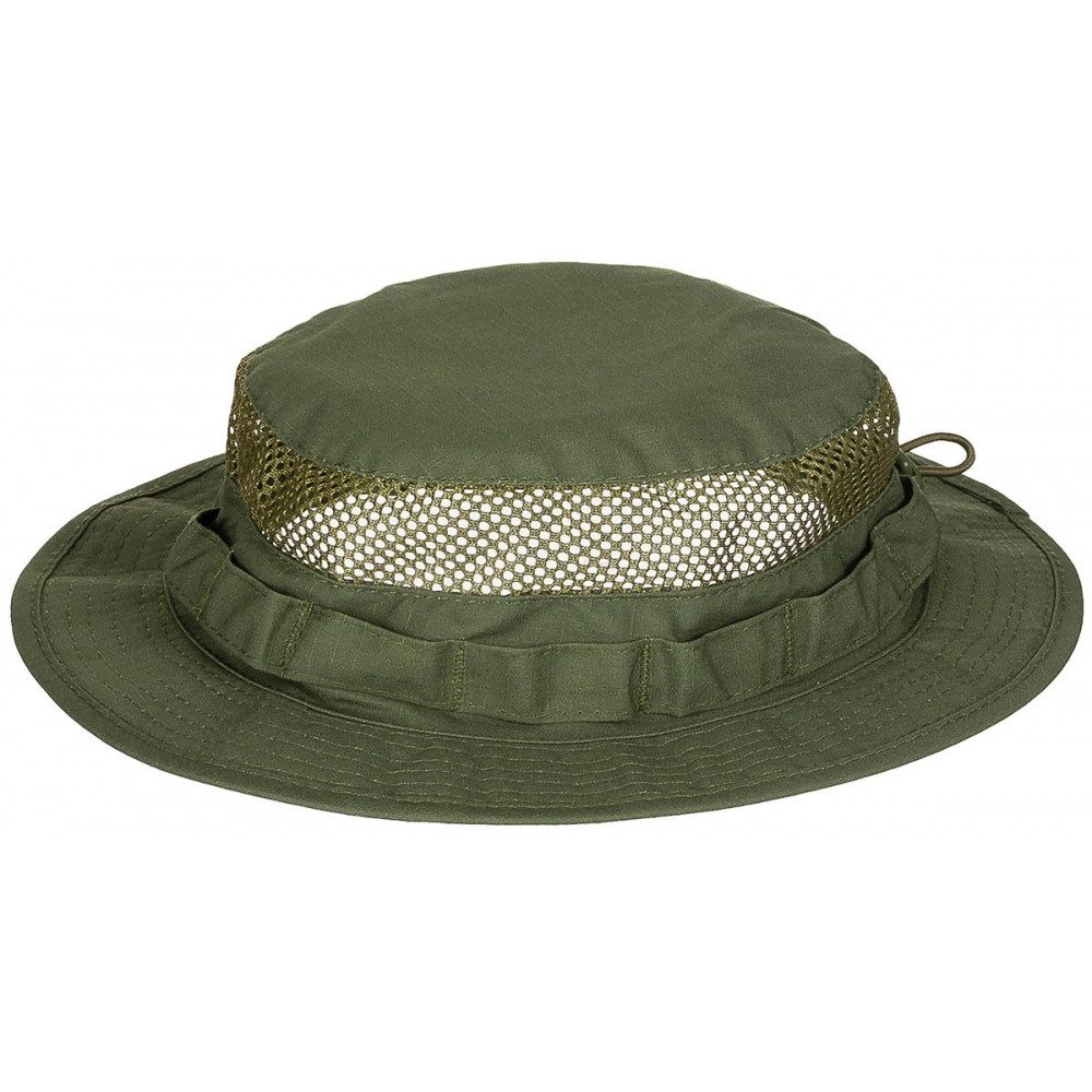 MFH Outdoorhut Boonie Hut mit Mesh-Einsätzen (klassischer Boonie Hut mit Netzeinsätzen für optimale Belüftung)