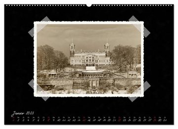 CALVENDO Wandkalender Dresden - Ein Kalender mit Fotografien wie aus einem alten Fotoalbum (Premium, hochwertiger DIN A2 Wandkalender 2023, Kunstdruck in Hochglanz)