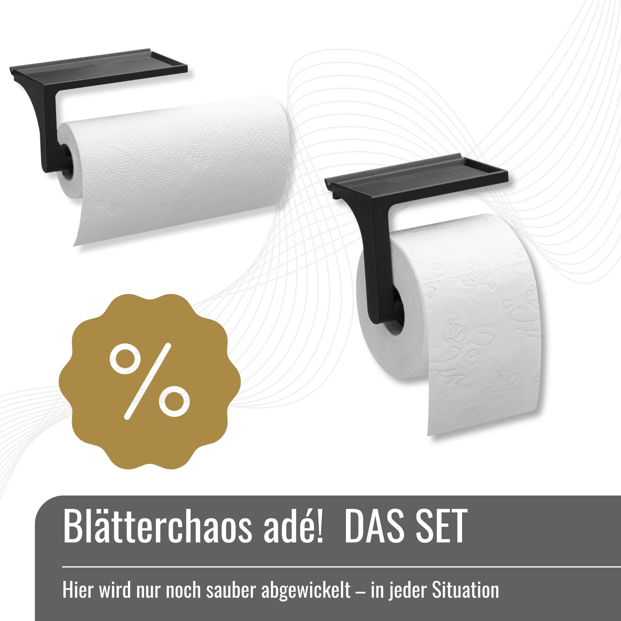 BLACK FOREST FOX Campingtisch Stopperle-Set für VW Grand California GC 600/680 - Schwarz (0-St), aus PLA Kunststoff für eine stilvolle Optik