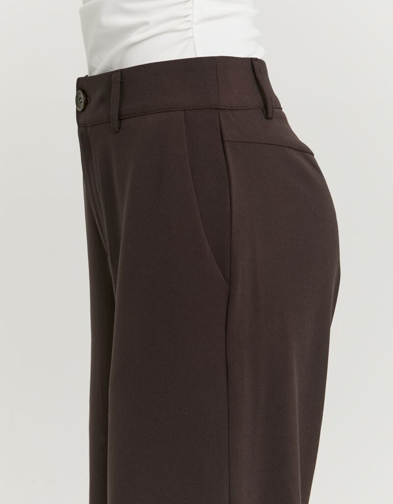 Tally Weijl 5-Pocket-Hose SPAPETOLLA bequem mit Viskose-Anteil, weitem Beinverlauf und mittlerer Leibhöhe