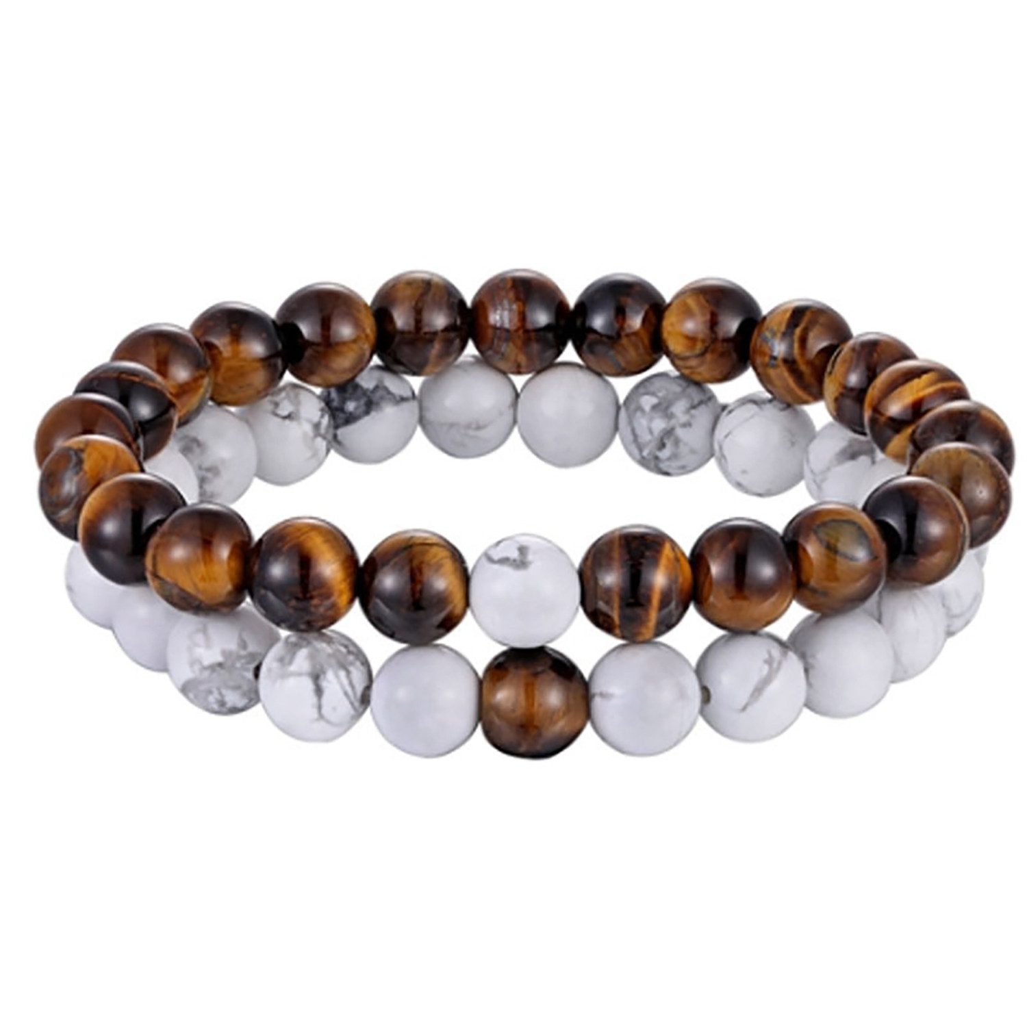 The Beauty House Armband Lavastein Naturstein Armband mit schwarzen Lava Perlen Energiearmband