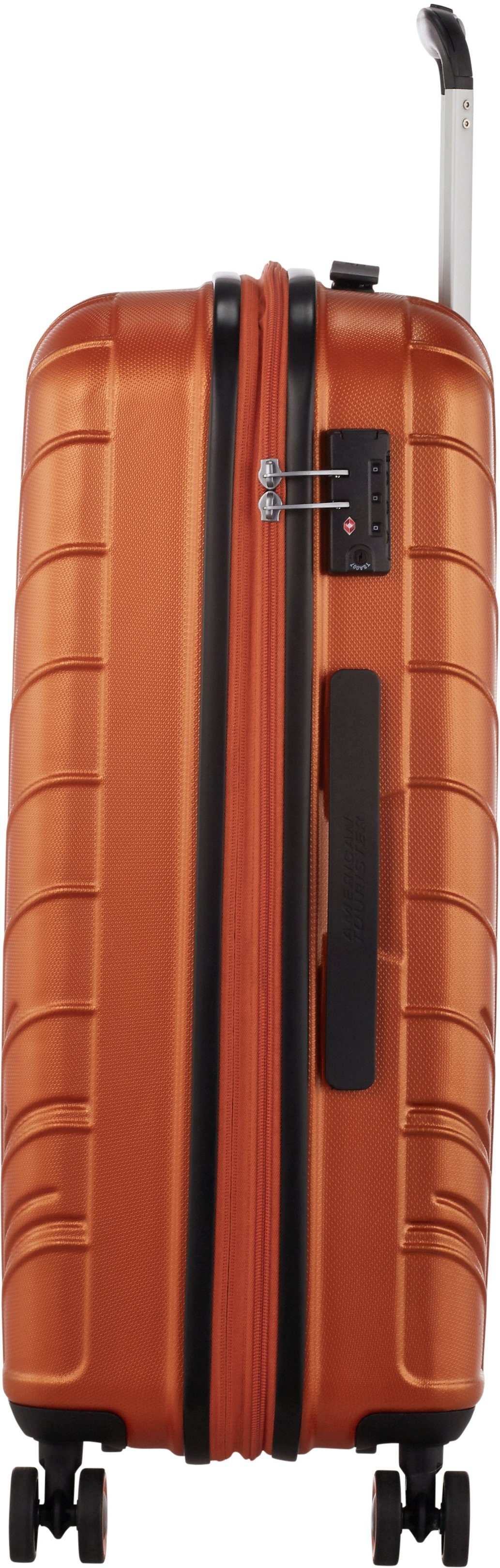 Hartschalen-Trolley Copper mit 67 Tourister® cm, Volumenerweiterung 4 Rollen, Orange Speedstar, American