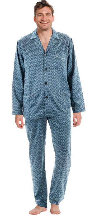 Robson Schlafanzug Herren Satin Schlafanzug (2 tlg) Modisches Design