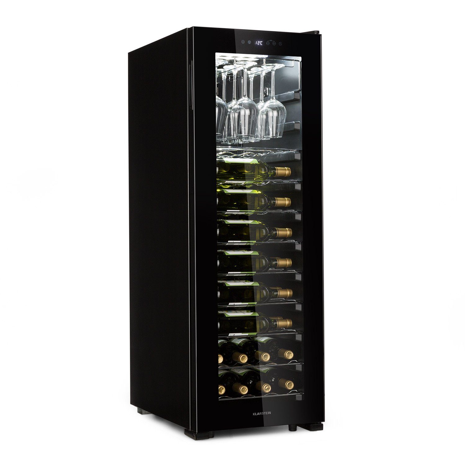 Wein Weinkühlschrank Flaschenkühlschrank Bellevin Klarstein Standardflaschen Weintemperierschrank 0,75l,2 56 für á Zonen Weinschrank 62,