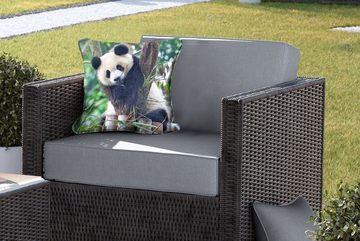 MuchoWow Dekokissen Panda - Tiere - Dschungel - Natur, Kissenbezüge, Kissenhülle, Dekokissen, Dekokissenbezug, Outdoor