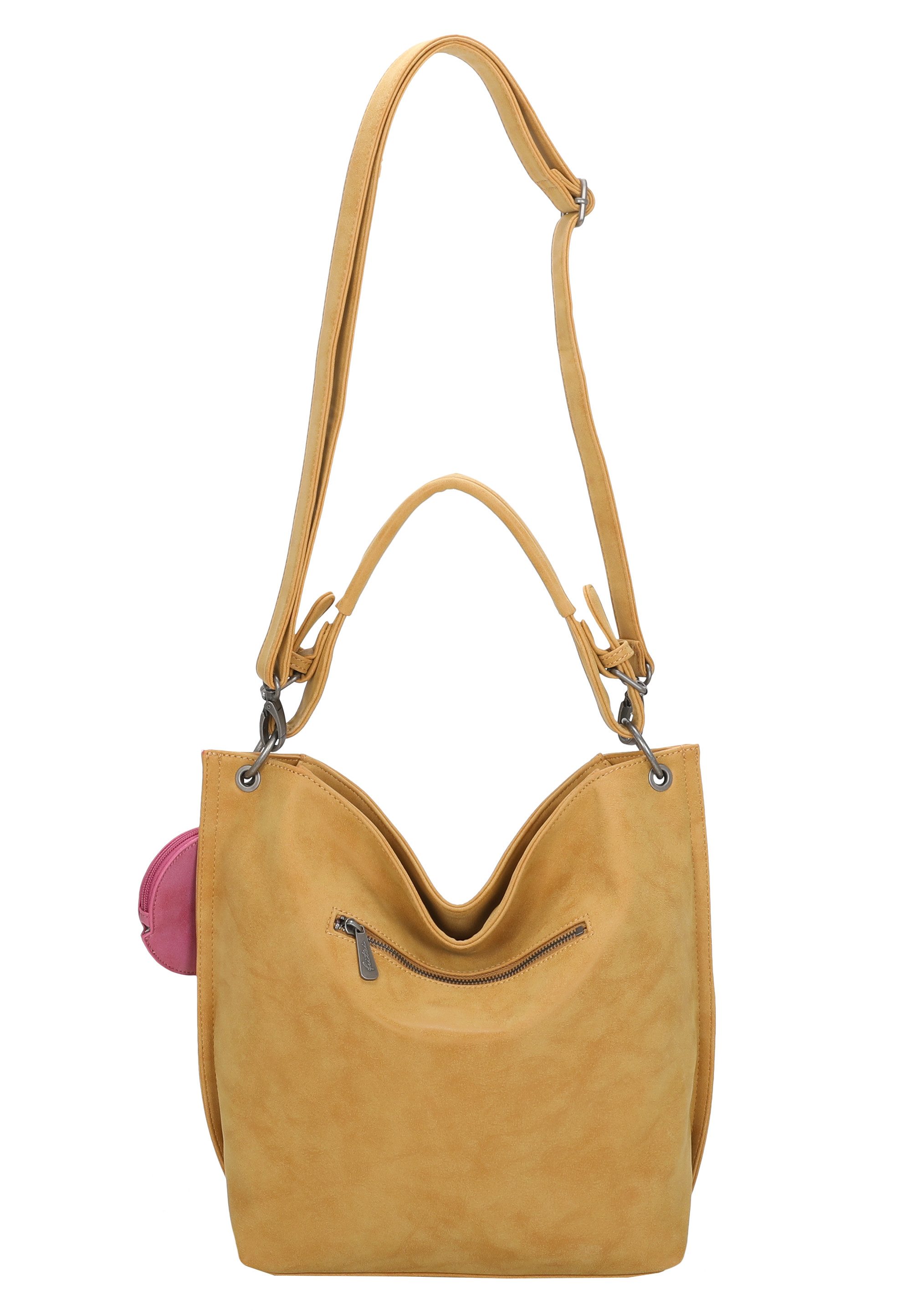 Fritzi aus Preußen Schultertasche Fritzi01N, mit abnehmbarer Schlüsselschlange und Taschenanhänger