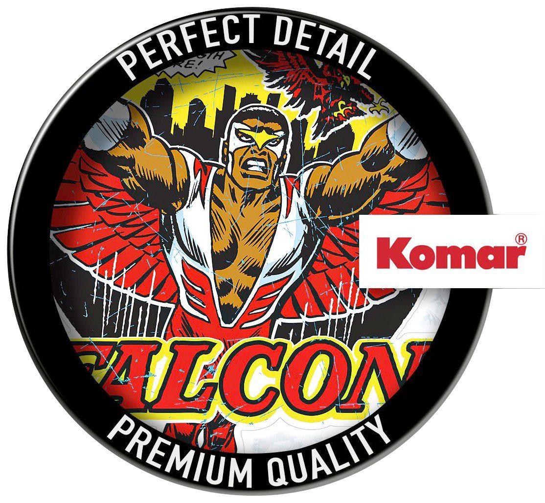 Komar Wandtattoo Falcon Comic (Breite Wandtattoo Classic Höhe), x cm St), 50x70 selbstklebendes (1