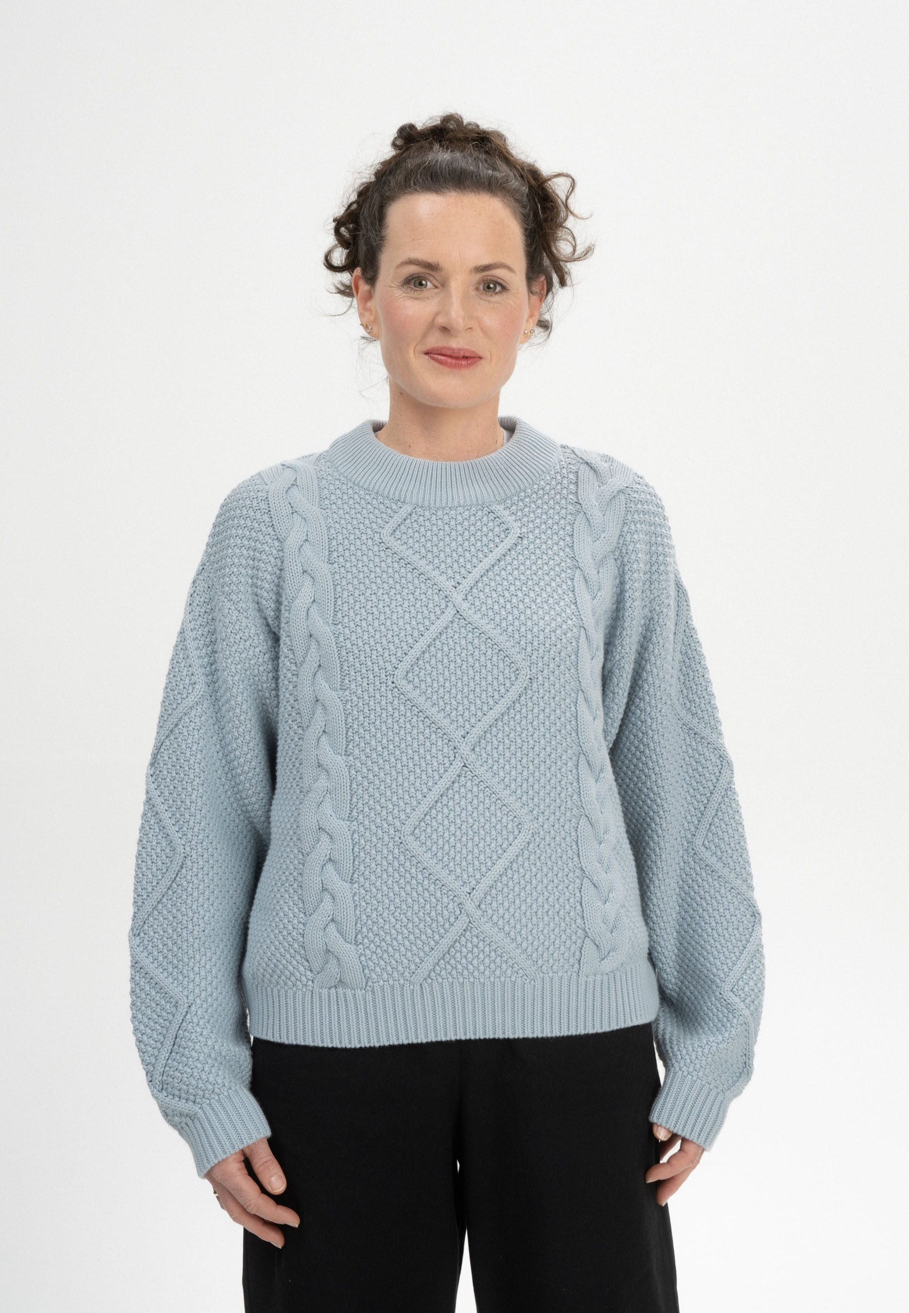 Strickpullover Zopfmuster Strickpullover Style SAMAIRA