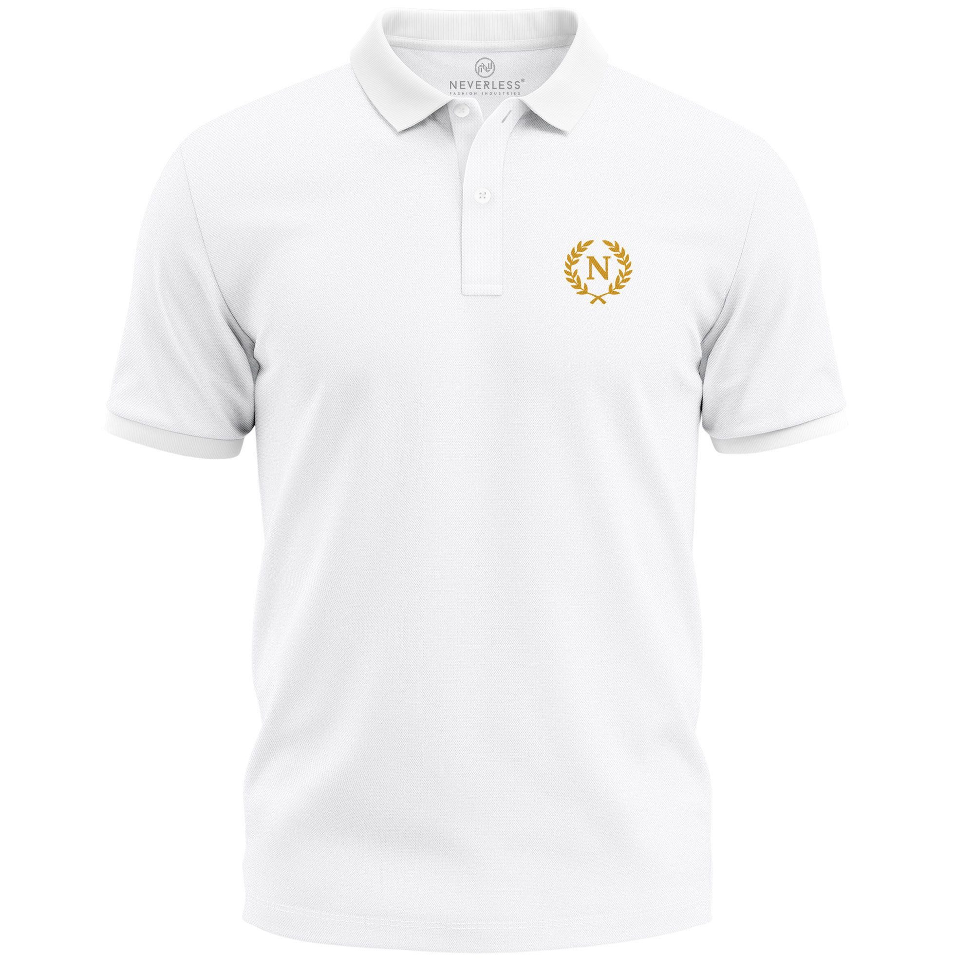 Poloshirt Poloshirt Herren mit Aufdruck Logo Lorbeerkranz – Kurzarm Polo Sommer