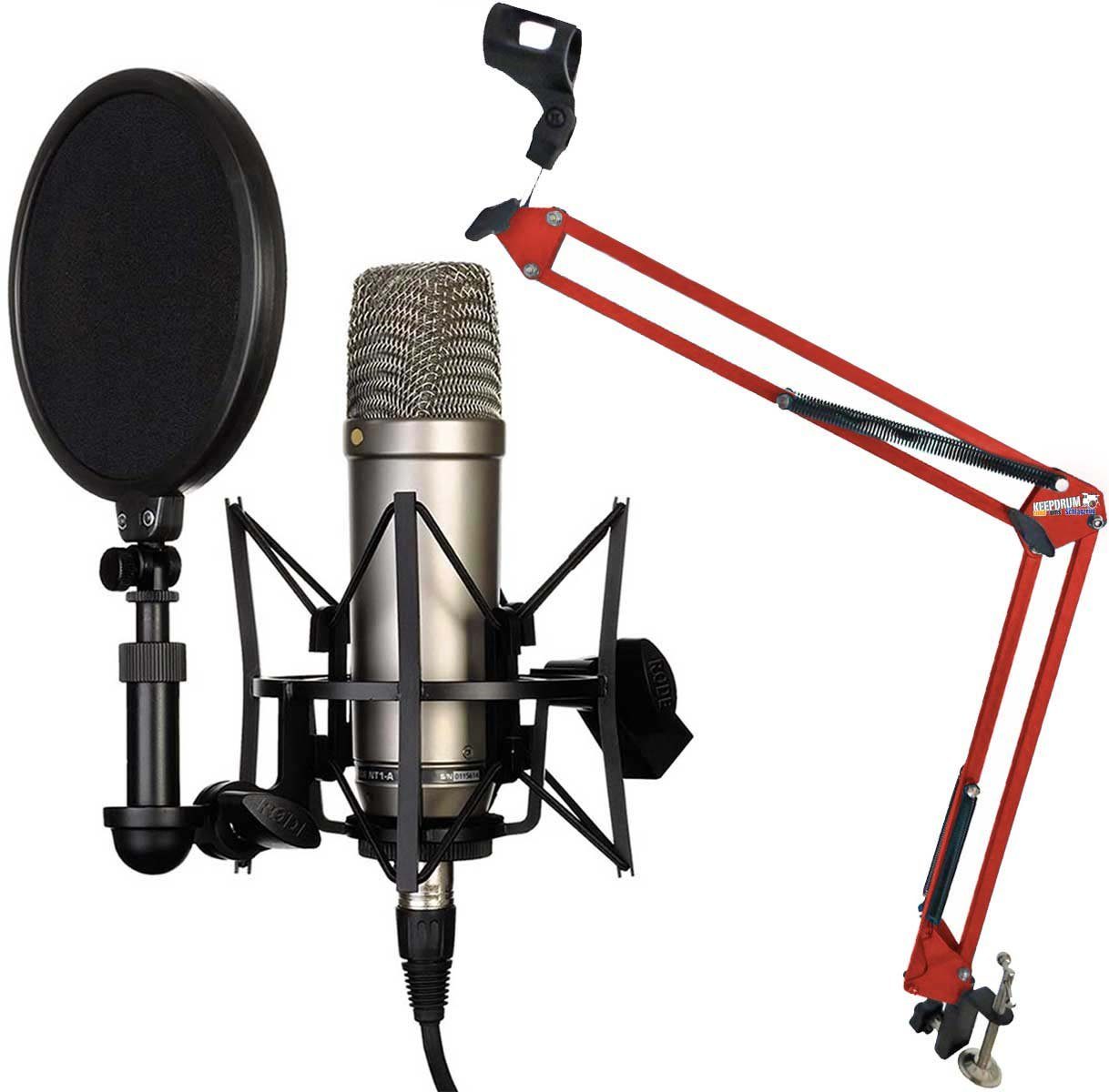 RODE Microphones Mikrofon »Rode NT1-A Mikrofonset+Gelenkarm Stativ Rot«  online kaufen | OTTO