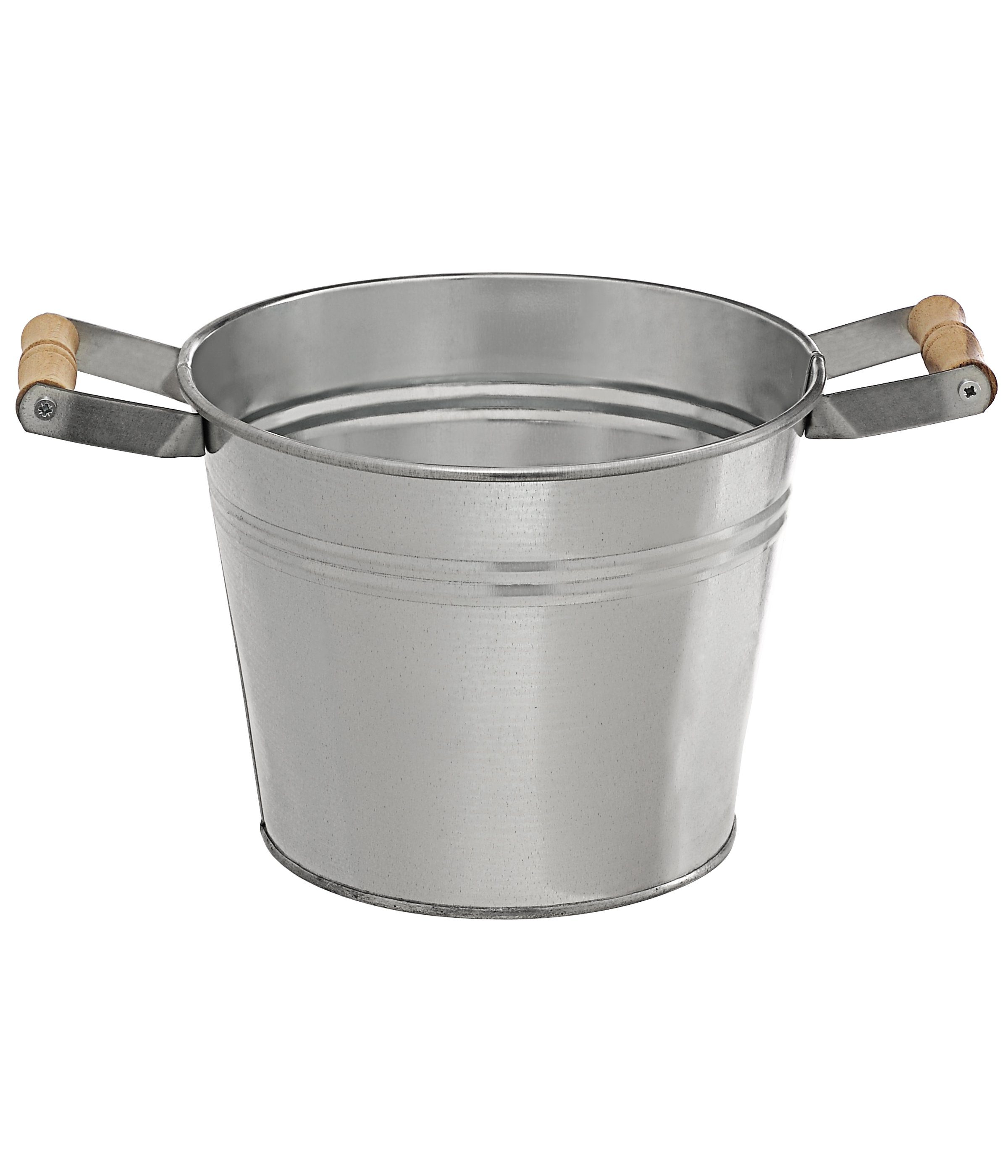 Dehner Pflanztöpfchen, verzinkt, silber