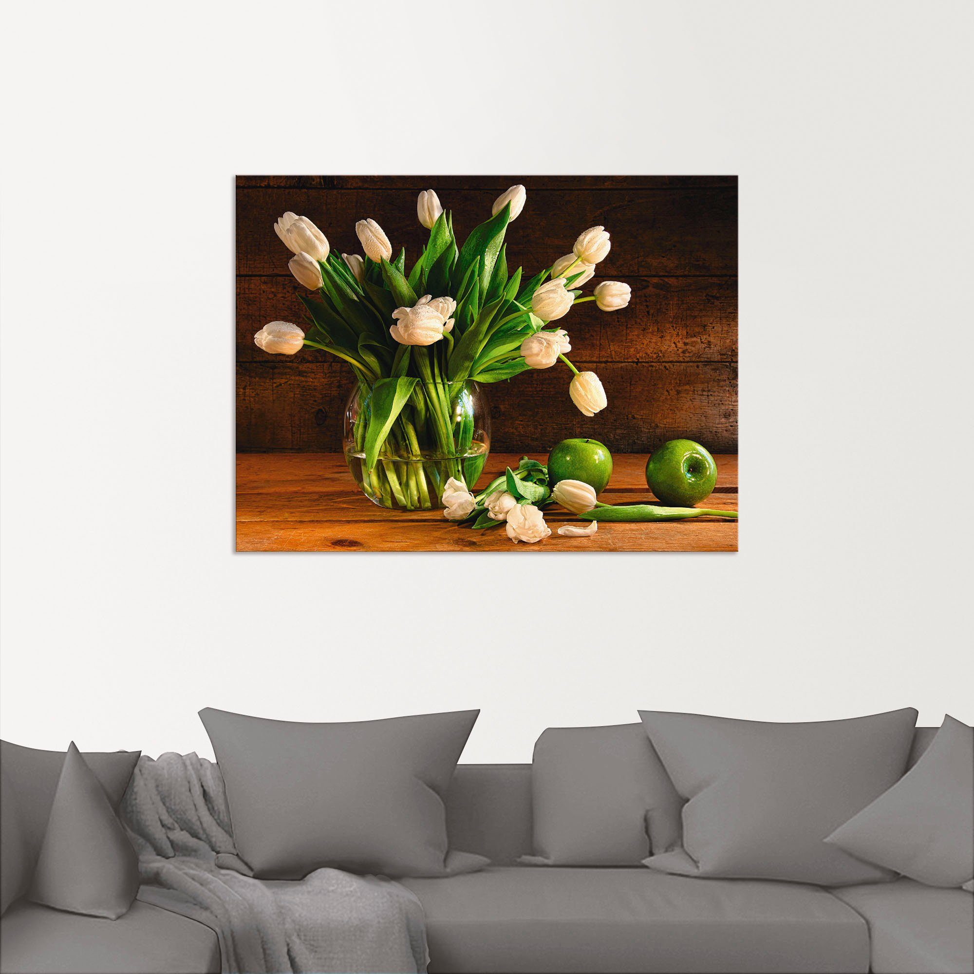 Tulpen Artland Wandbild versch. Alubild, Wandaufkleber Glasvase, als Poster (1 oder in Leinwandbild, St), in Blumen Größen