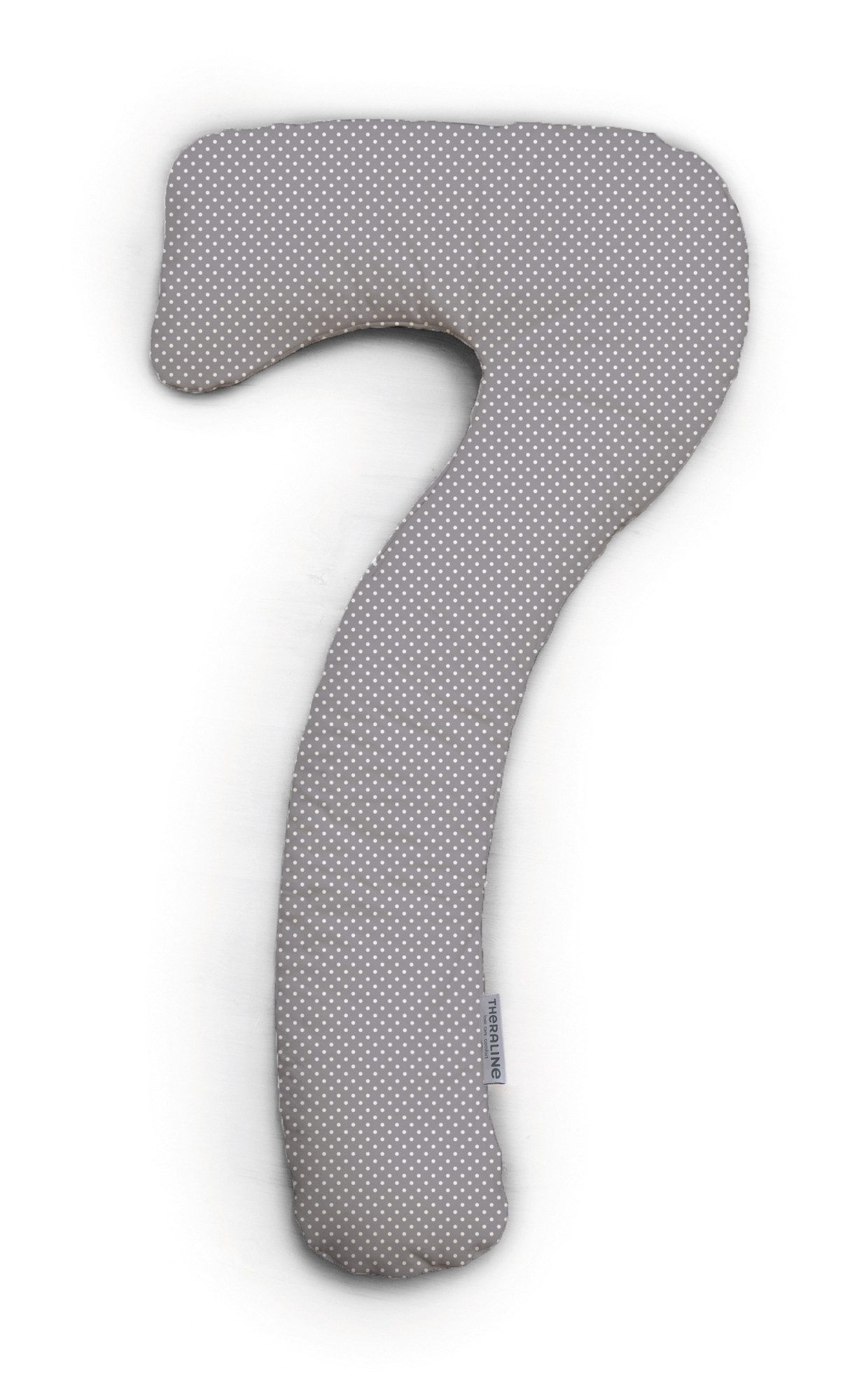 Stillkissen Theraline Bezug Bamboo für my7 Schlaf- & Stillkissen Punkte Grau
