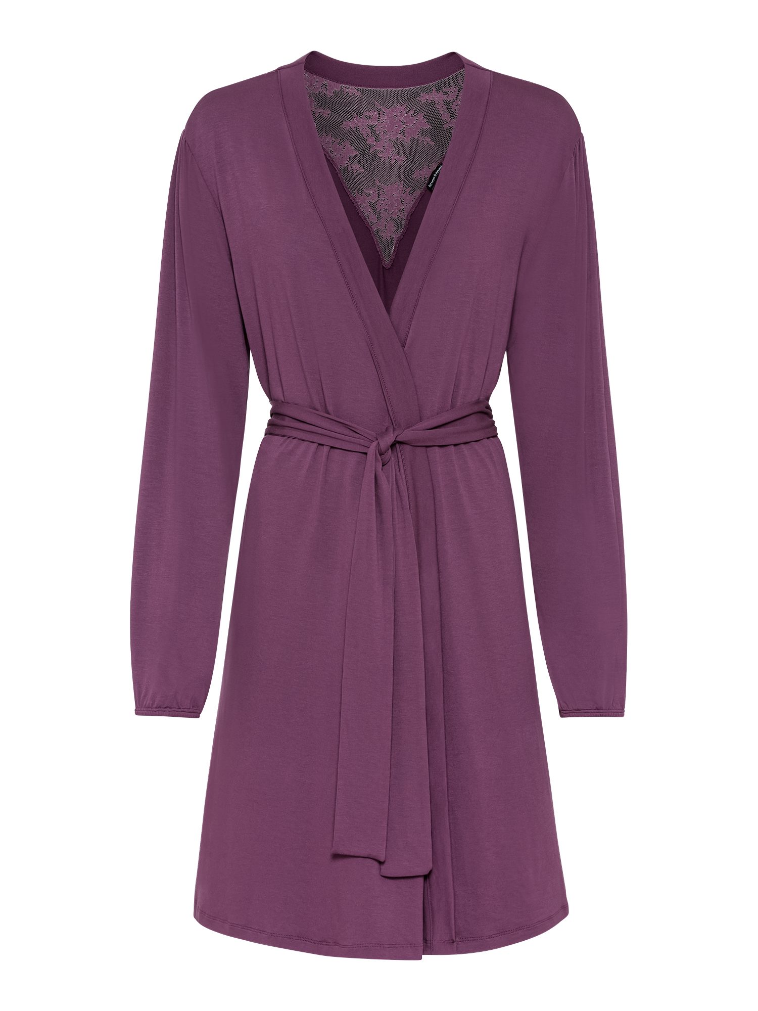 Bruno Banani Kimono, Kurzform, Single-Jersey, mit schönen Spitzendetails günstig online kaufen