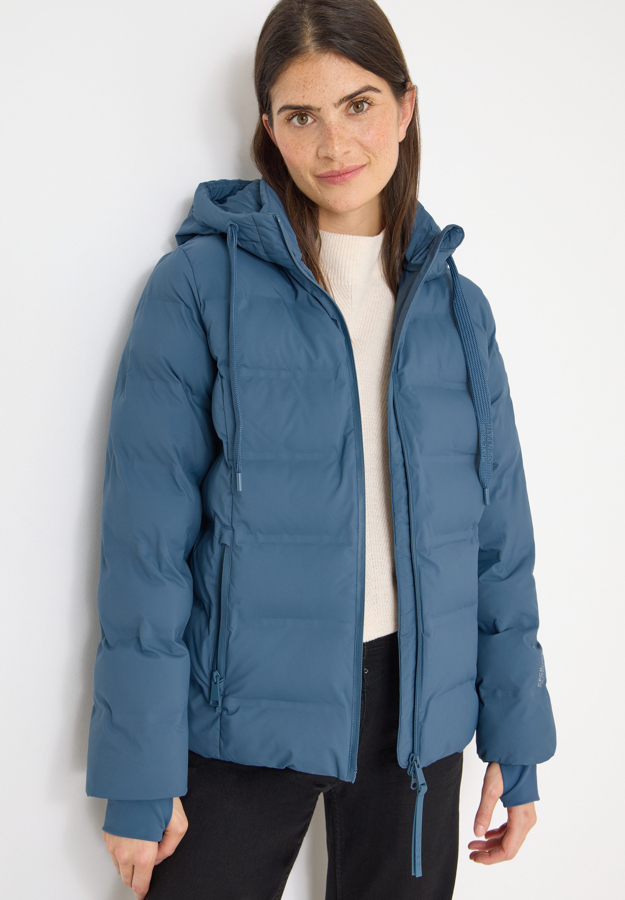 CECIL Steppjacke mit Kapuze mit Tunnelzugband