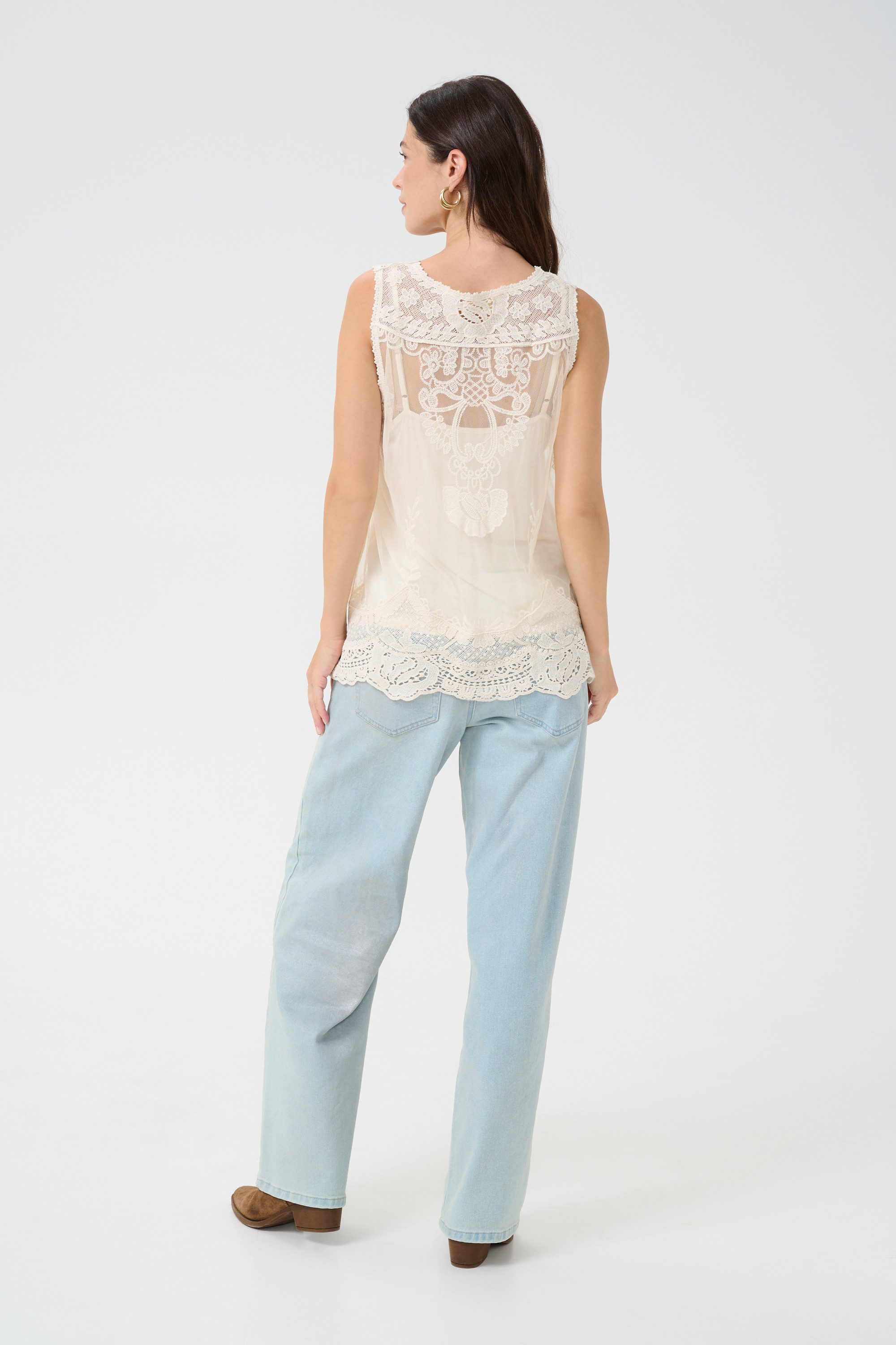 Cream Kurzarmbluse Kurzarm-Bluse CRLua