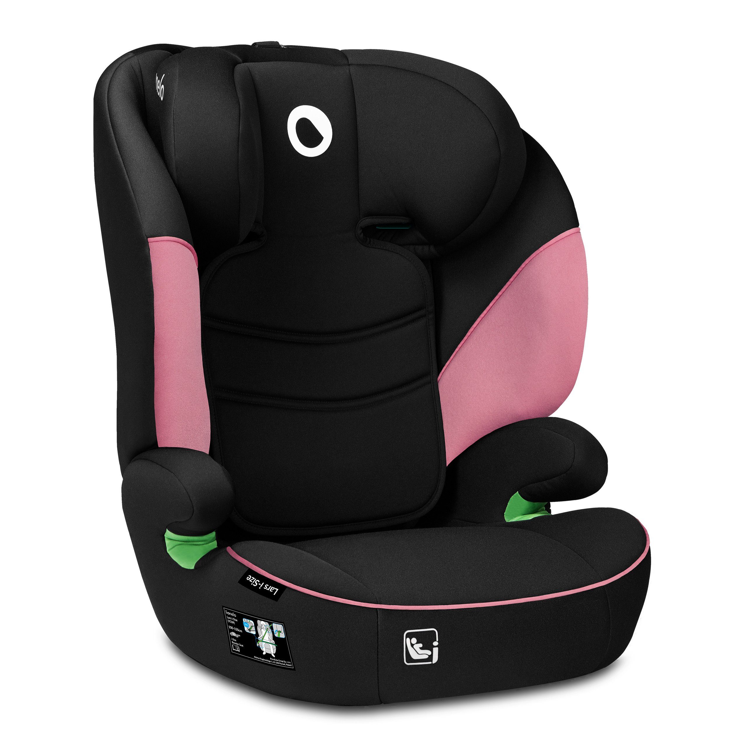 lionelo Autokindersitz LARS I-SIZE, ab: ab 3 Jahre, bis: bis 12 Jahre, ab: 100,00 cm, bis: 150,00 cm, (Set), i-Size / 12-36kg / 100-150 cm / Memory Foam