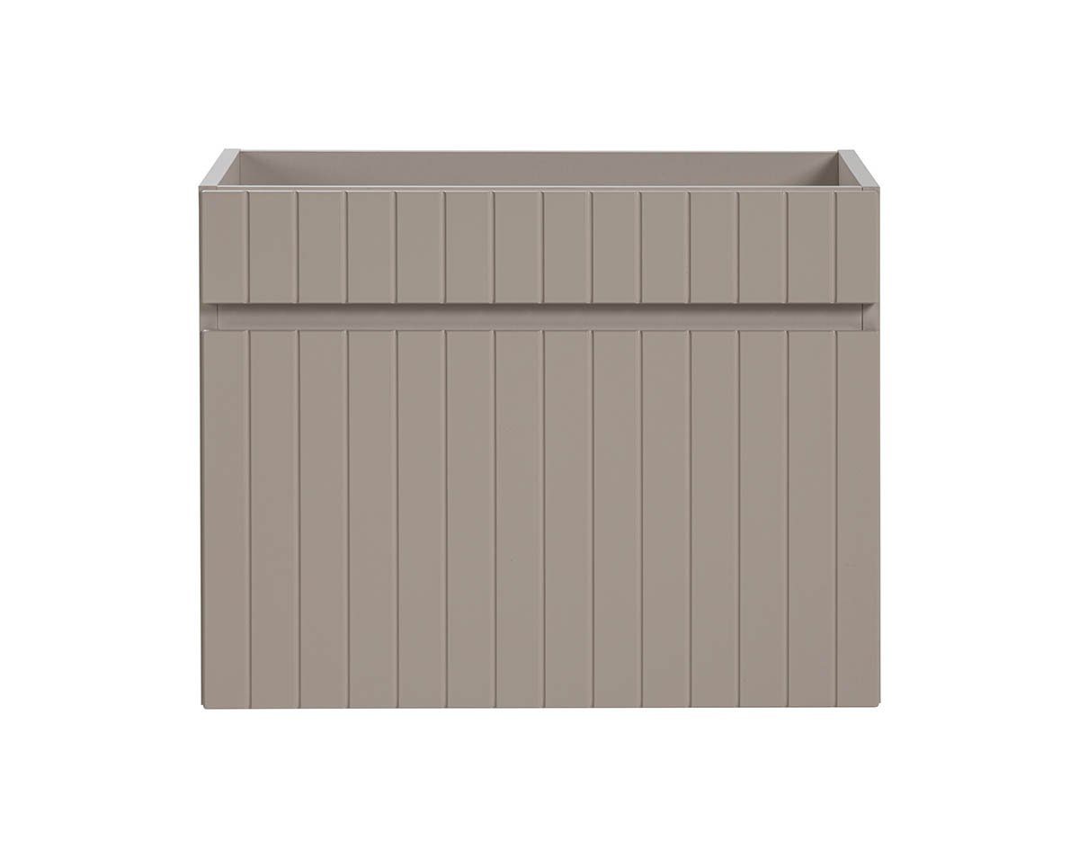 einfachgutemoebel Waschtisch-Set Badezimmer Waschplatz KARATA 140cm, Unterbau + Regal, kaschmir grey, (Badmöbel Set, 1-St., Doppel Waschtisch Unterschrank)