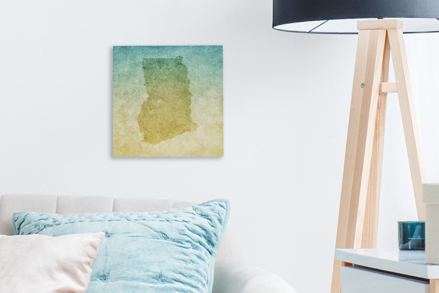 Illustration Grunge-Leinwandtextur, auf für Schlafzimmer Bilder Wohnzimmer von einer Leinwand Leinwandbild OneMillionCanvasses® (1 Ghana St),