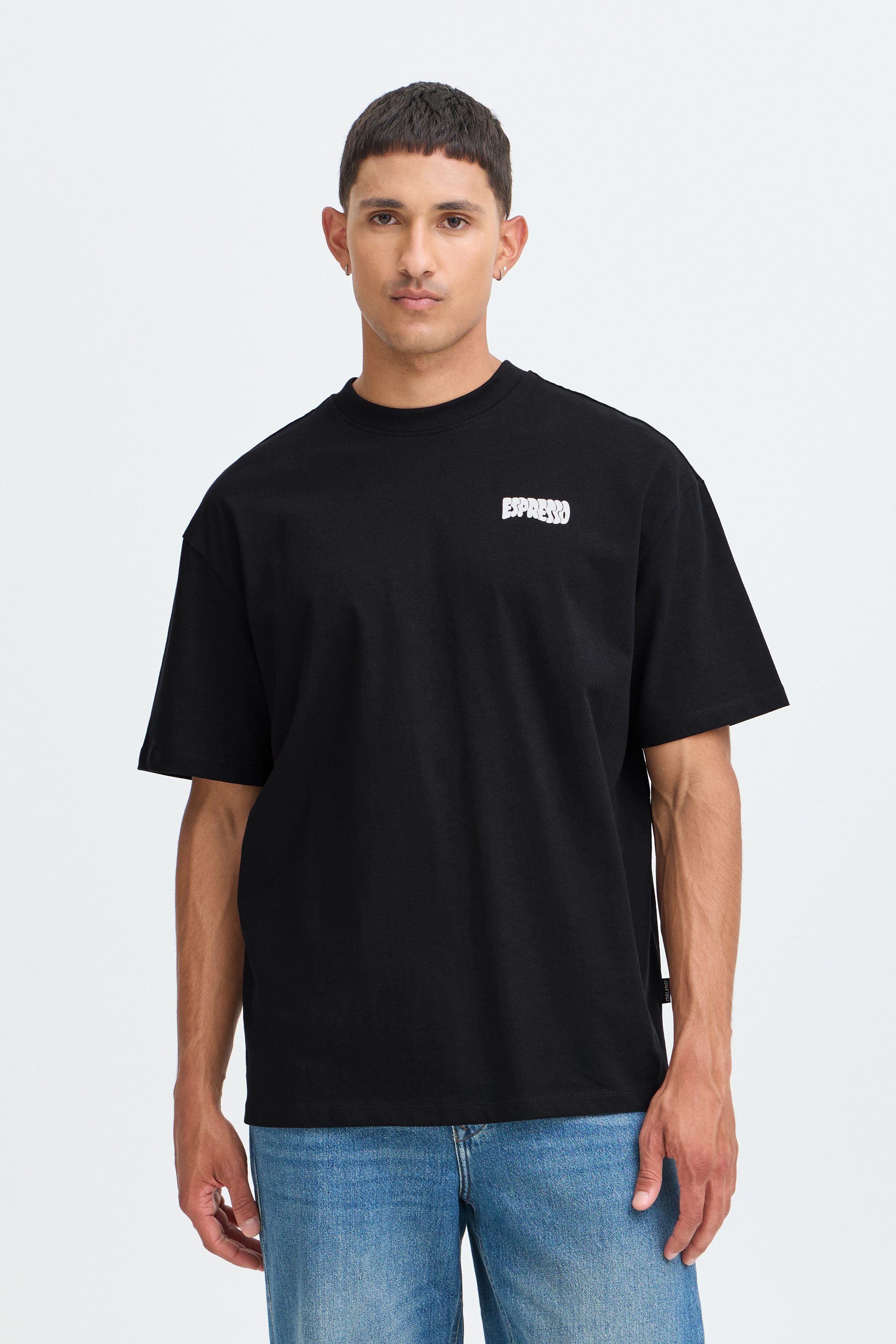 Blend Rundhalsshirt BHKEEGAN S/S GRAPHIC TEE Baumwolle, relaxed fit