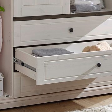 Pharao24 Kinderkleiderschrank Ofarello aus Massivholz