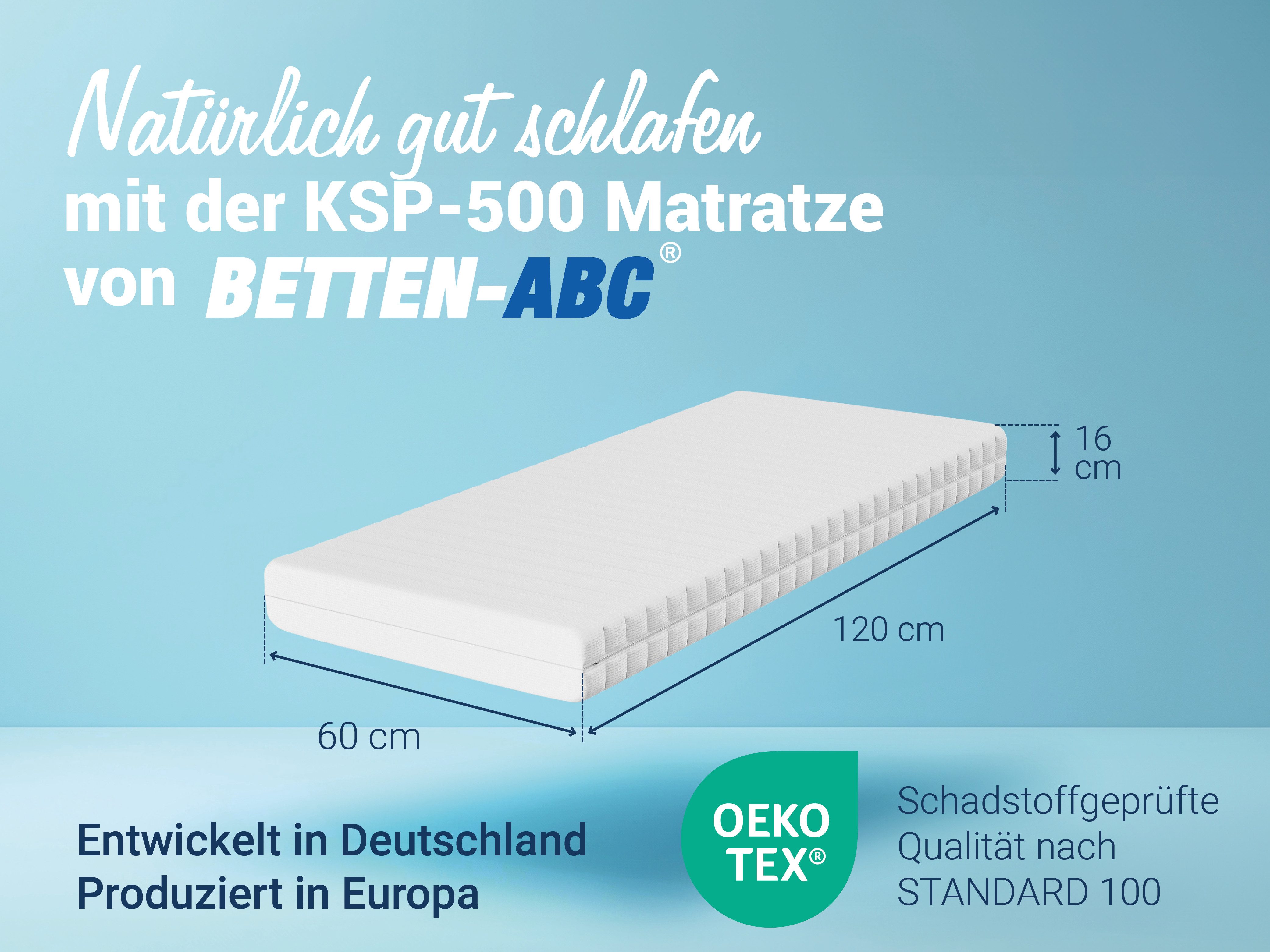 Kaltschaummatratze Betten-ABC KSP-500, 7 Zonen Matratze, 90x200cm, 140x200c günstig online kaufen