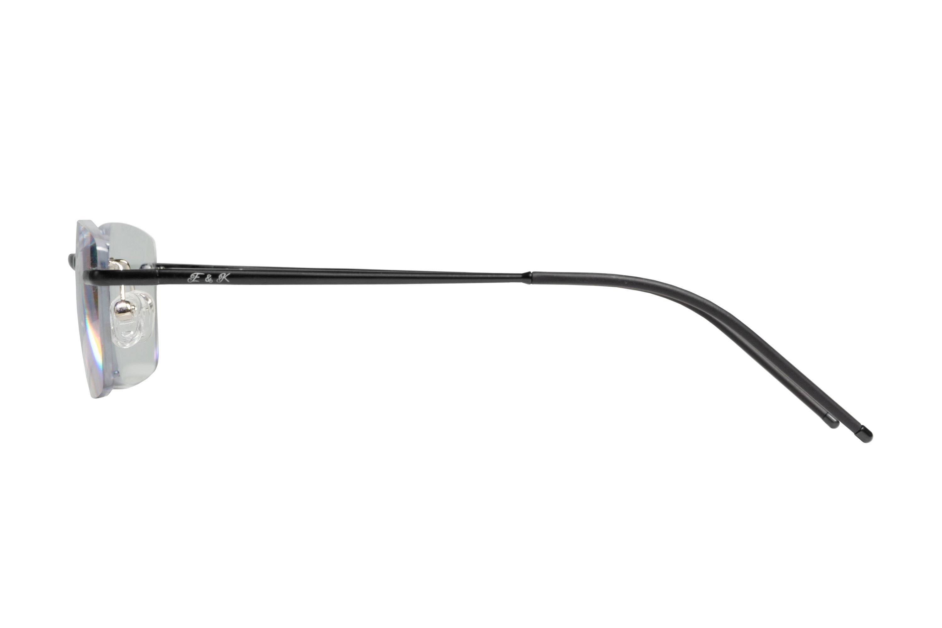 Edison & King Lesebrille Limitless, entspiegelt - randlose Brille aus leichtem Aluminium