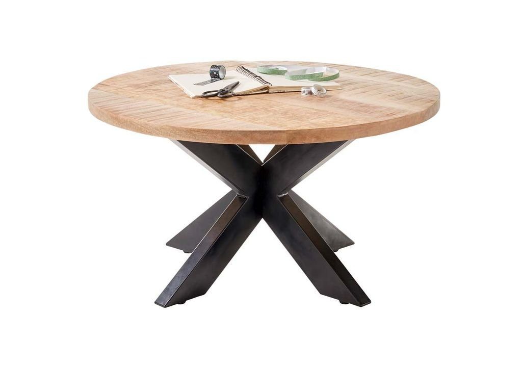Beistelltisch, Couchtisch (Wohnzimmertisch Tischplatte aus 47 Massivholz ACE cm), 80 moebel-dich-auf Mango Sofatisch x