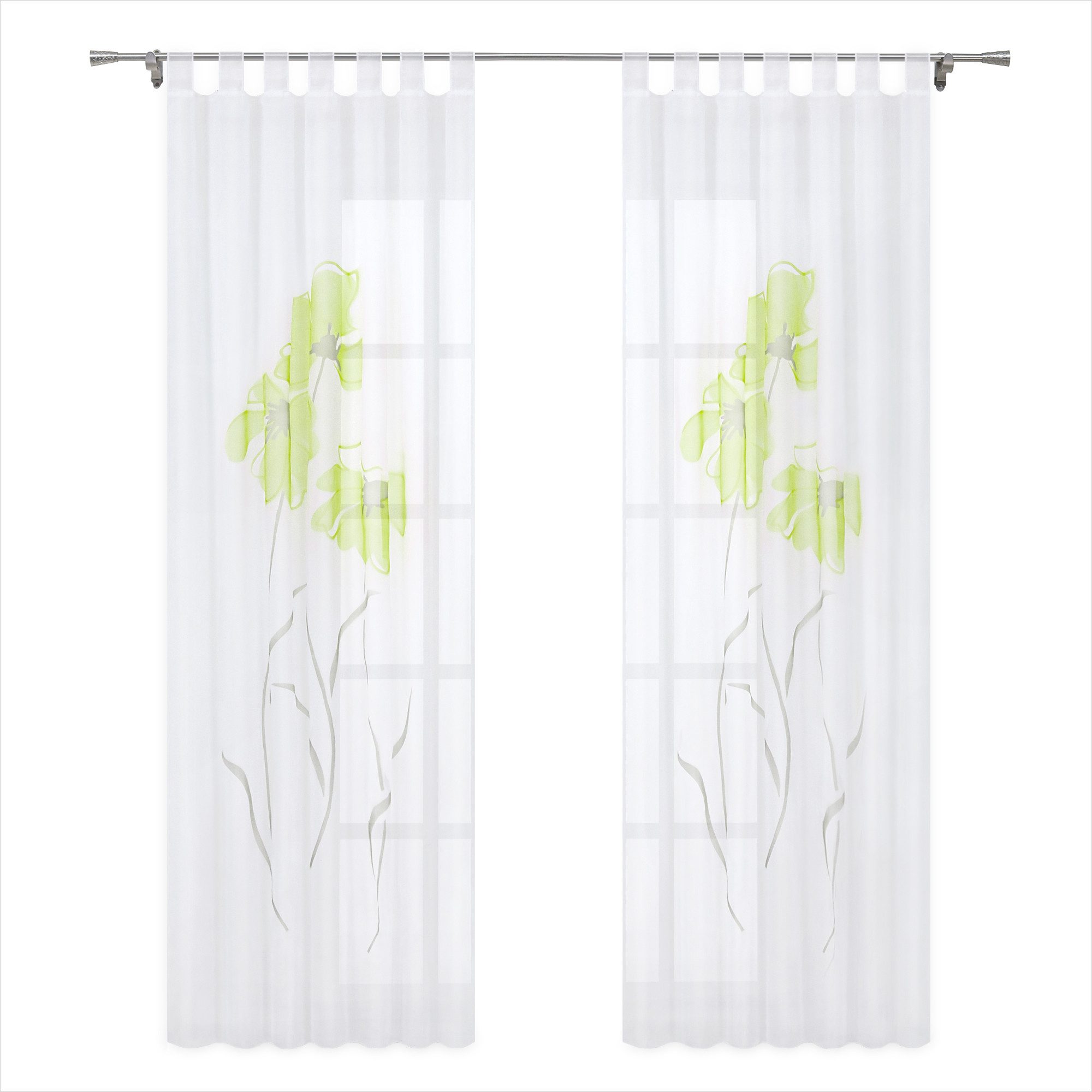 Joyswahl Gardine (1 St), Schlaufen, transparent, Vorhänge Voile Fensterscha günstig online kaufen