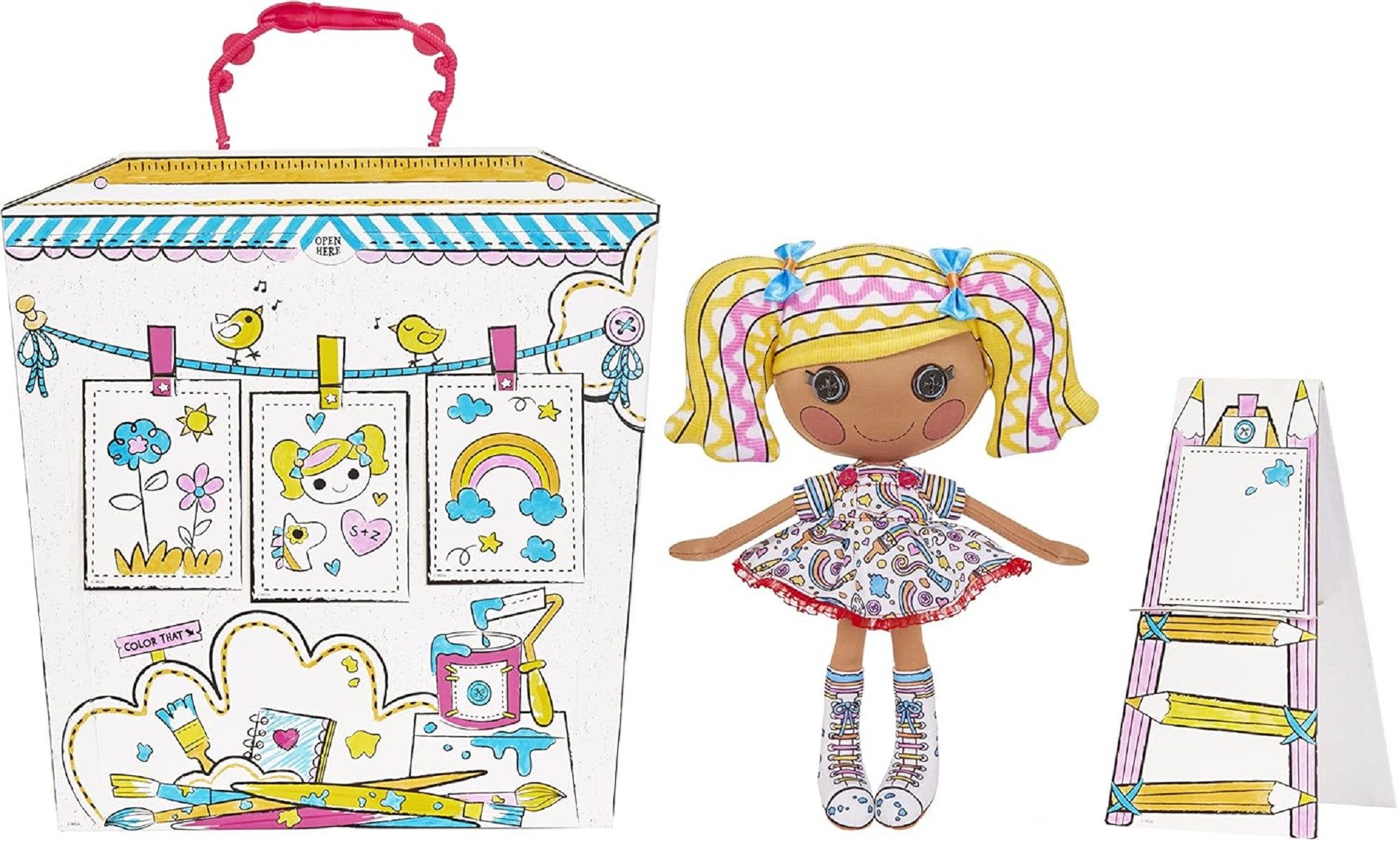 Lalaloopsy Kreativset Kreative Künstlerpuppe Spot Splatter Splash abwaschbarer Malfunktion