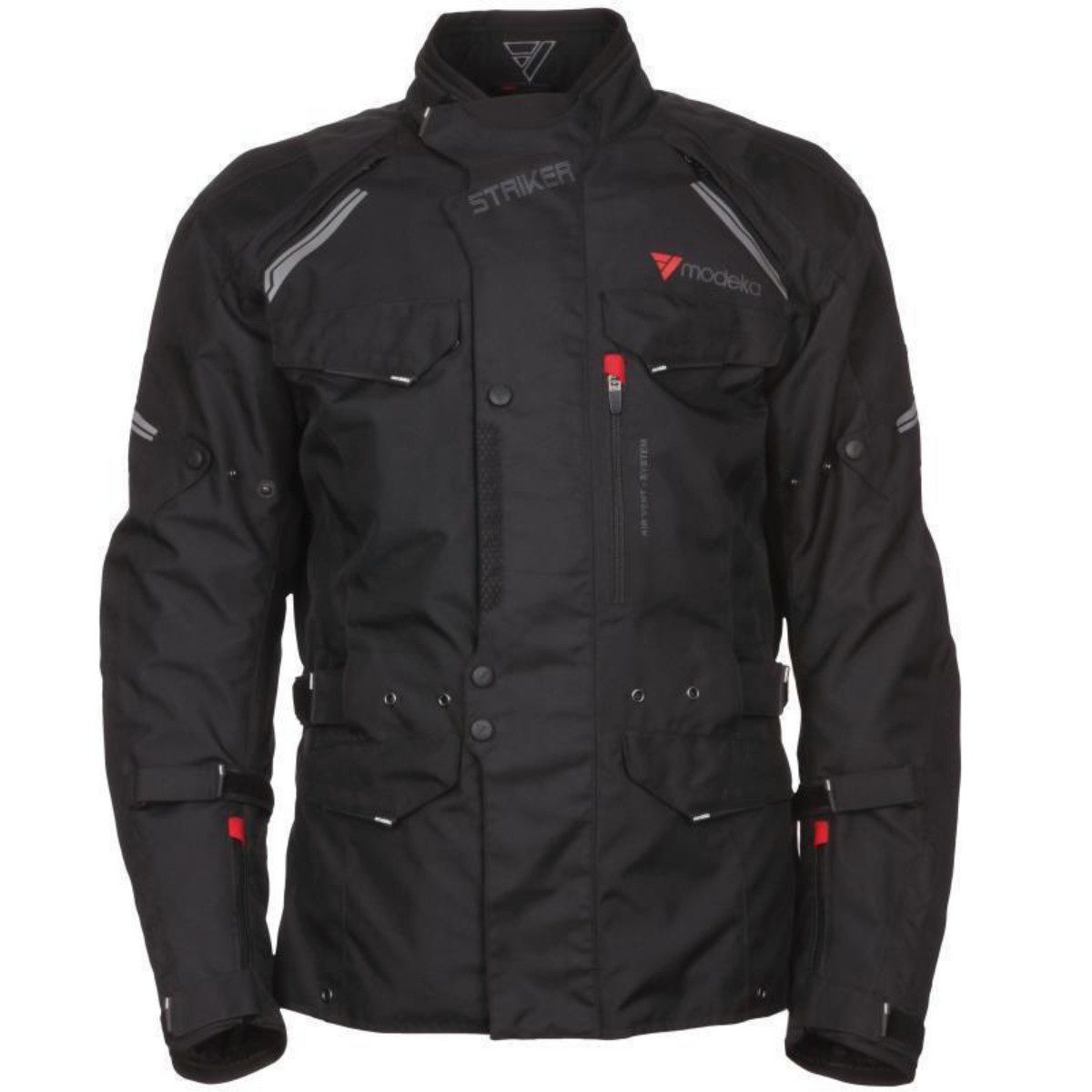 Modeka Motorradjacke Modeka Striker Textiljacke schwarz XS atmungsaktiv