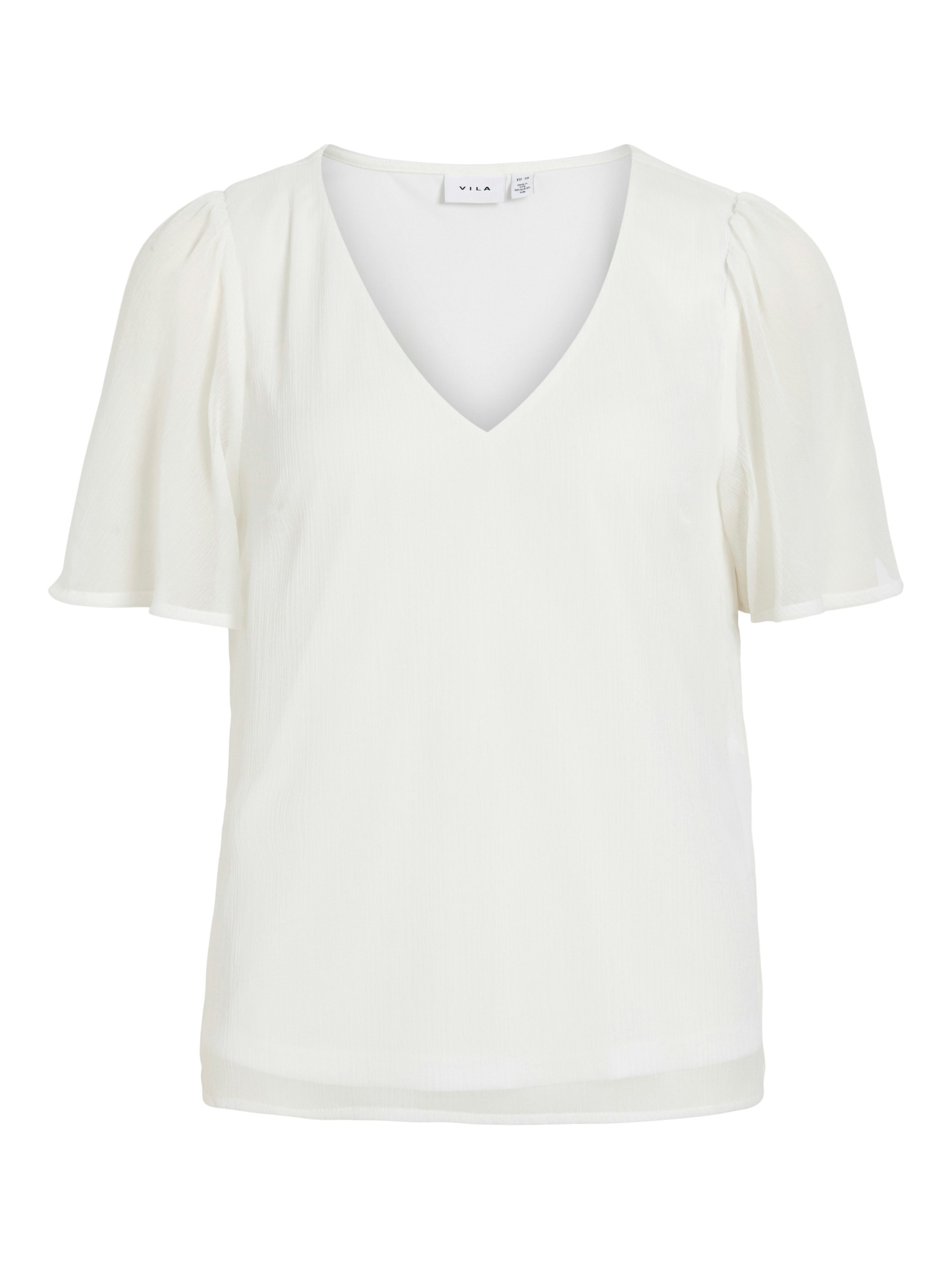 Vila T-Shirt VIFALIA V-NECK S/S TOP - NOOS – Bild 5 von 5