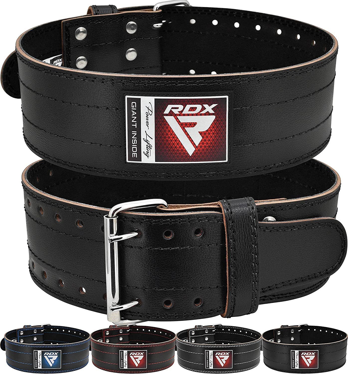 RDX Arbeitsstützgürtel RDX 4 Zoll Leder Gewichtheben Gürtel, Weightlifting belt USPA genehmig