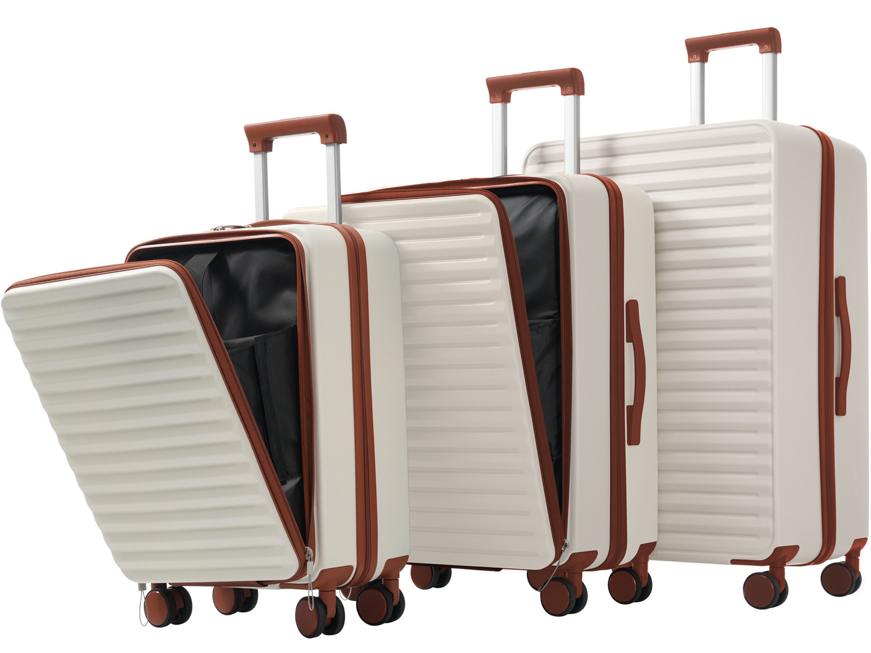 SeedWave Trolleyset 3er-Set Hartschalenkoffer TSA Reisekoffer günstig online kaufen