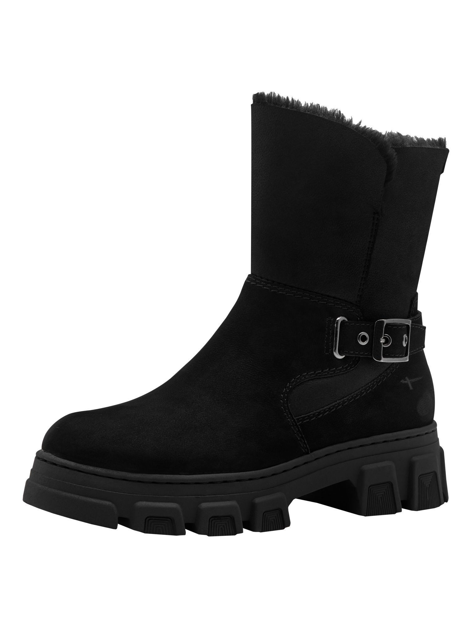 Tamaris Removable Sock aus Leder kein Absatz 1-26834-45 Winterstiefelette Removable Sock