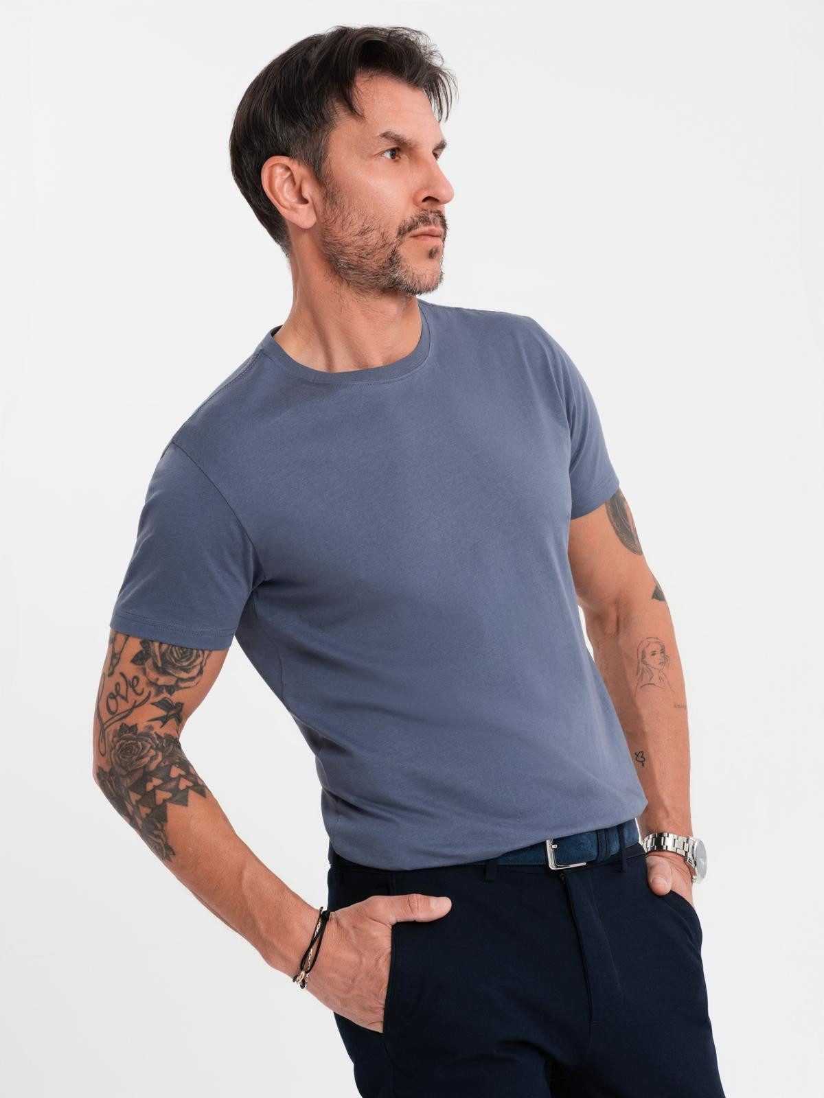 OMBRE T-Shirt T-Shirt aus Baumwolle BASIC günstig online kaufen